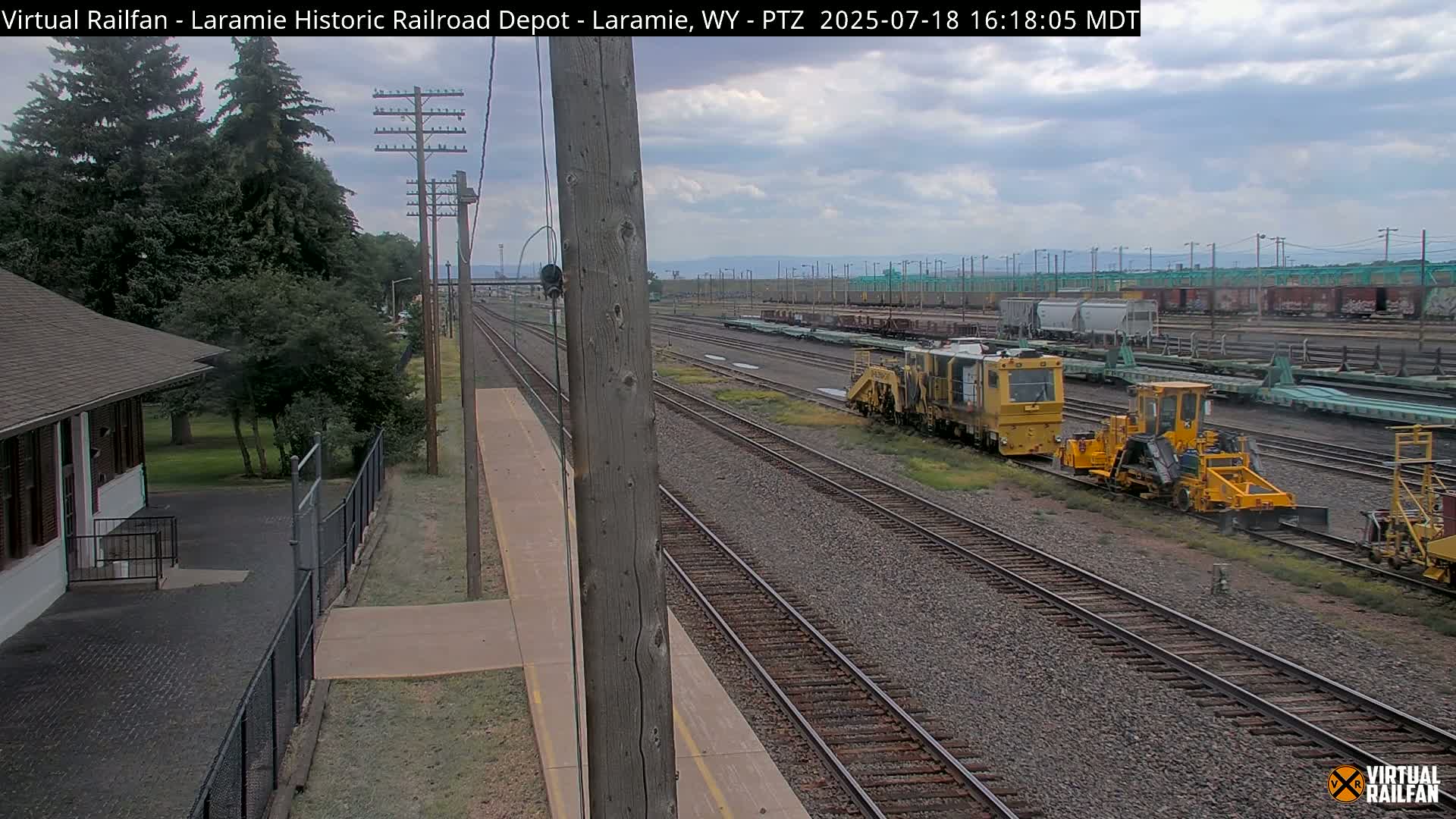 Laramie Historic Railroad Depot Live Cam - Laramie, Albany, Wyoming, USA 