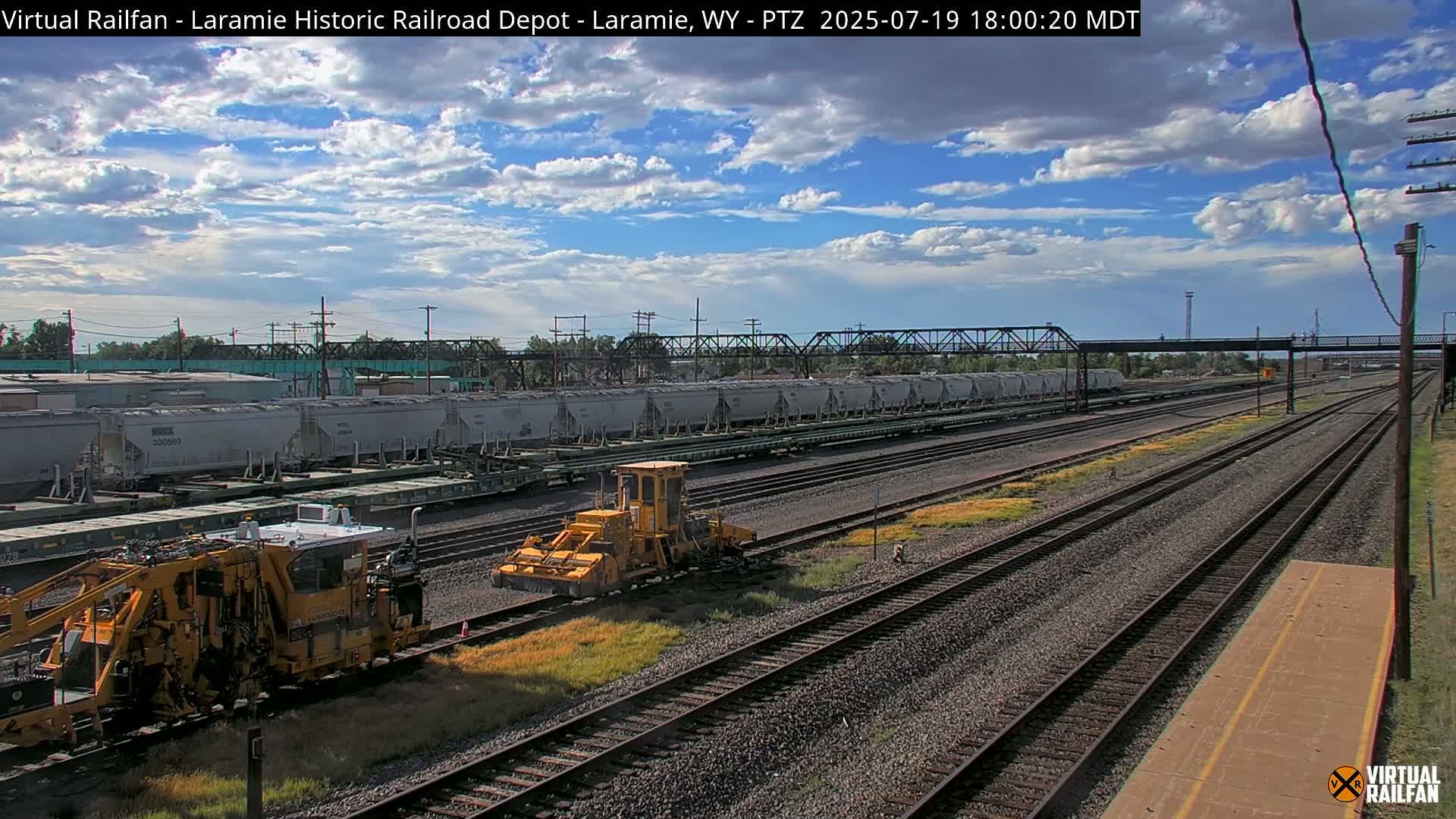 Laramie Historic Railroad Depot Live Cam - Laramie, Albany, Wyoming, USA 