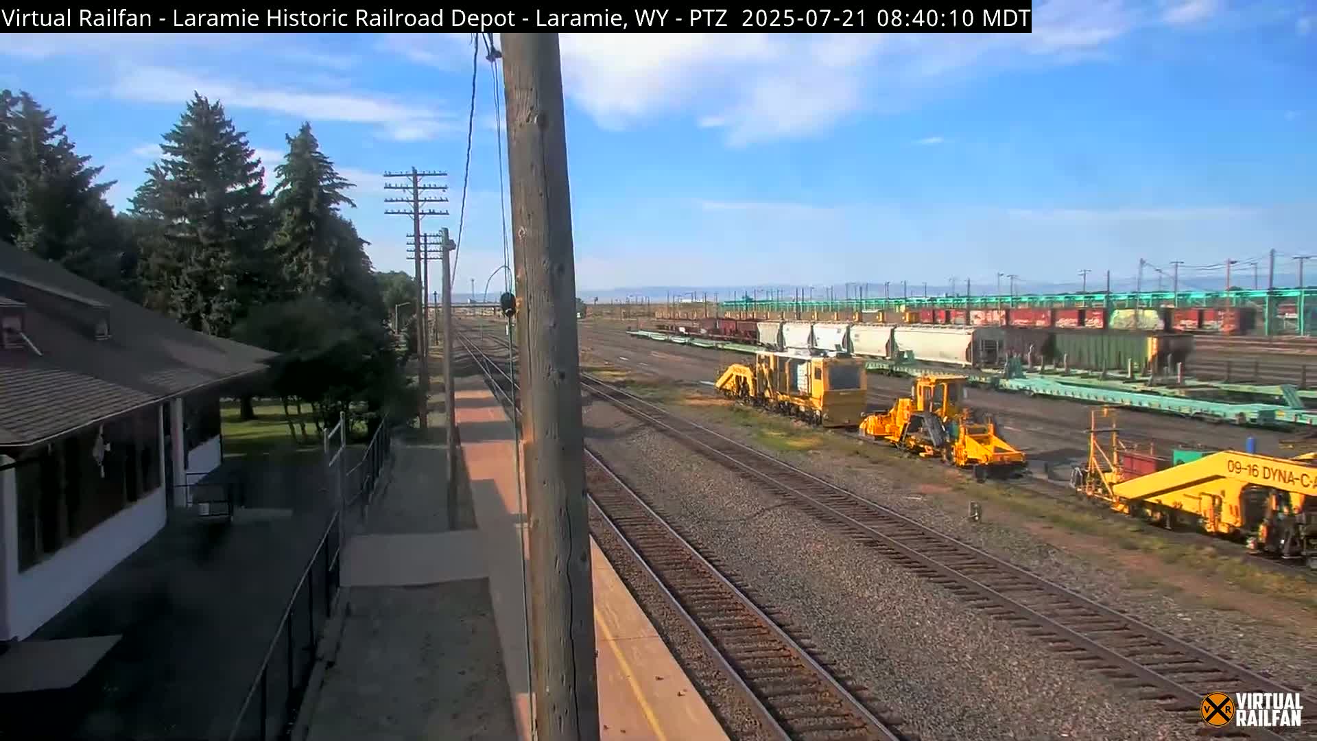 Laramie Historic Railroad Depot Live Cam - Laramie, Albany, Wyoming, USA 