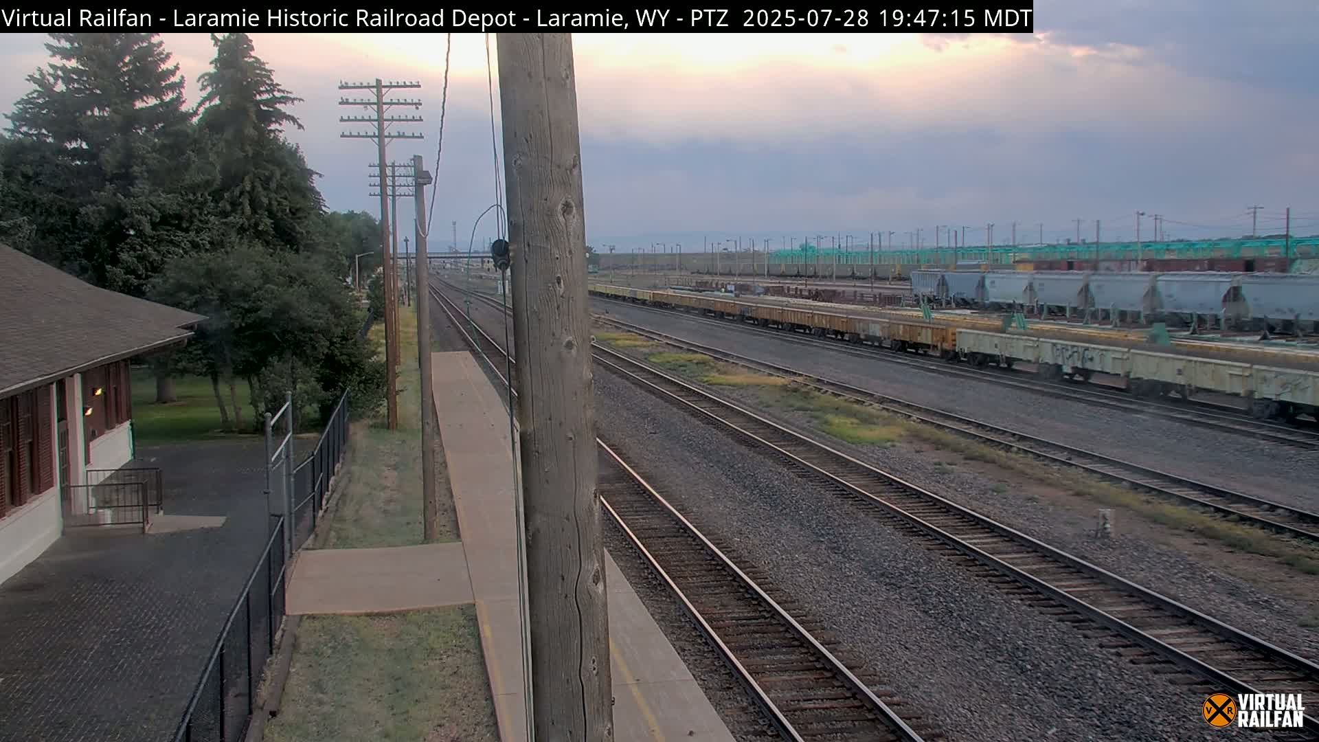 Laramie Historic Railroad Depot Live Cam - Laramie, Albany, Wyoming, USA 