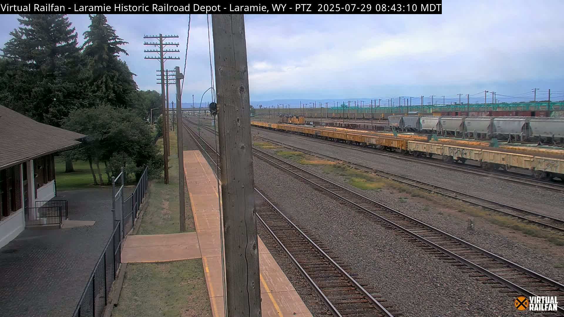 Laramie Historic Railroad Depot Live Cam - Laramie, Albany, Wyoming, USA 