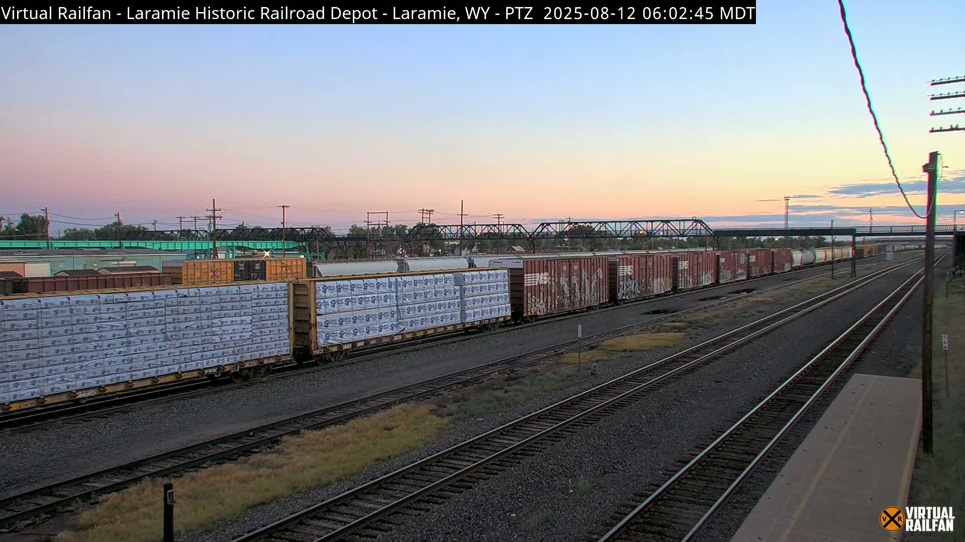 Laramie Historic Railroad Depot Live Cam - Laramie, Albany, Wyoming, USA 