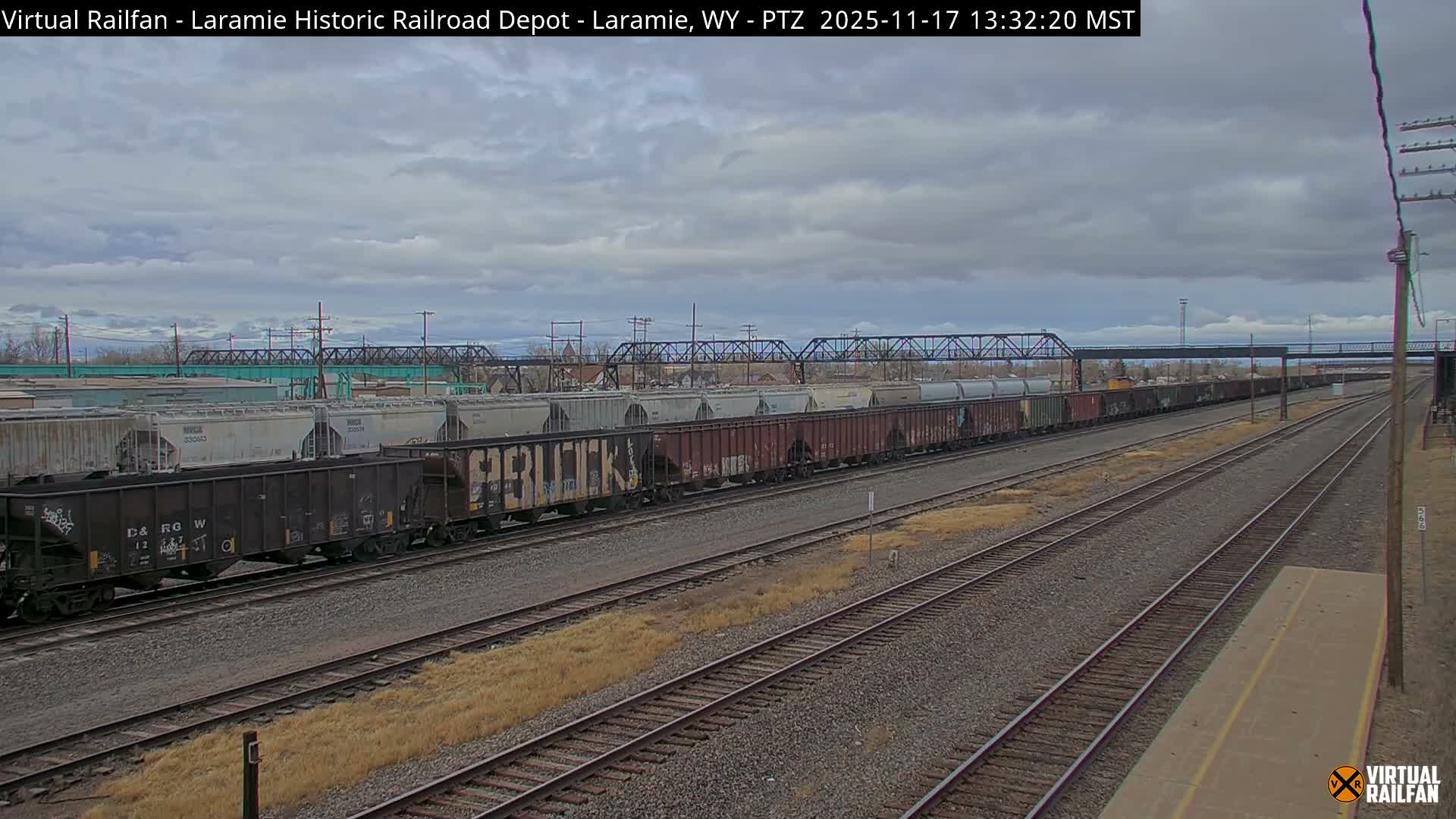 Laramie Historic Railroad Depot Live Cam - Laramie, Albany, Wyoming, USA 