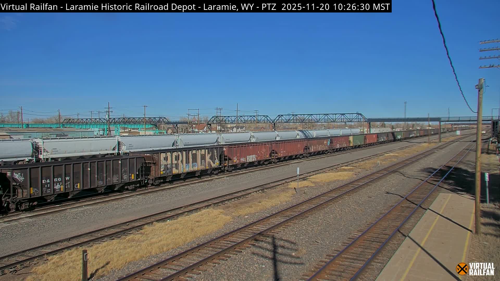 Laramie Historic Railroad Depot Live Cam - Laramie, Albany, Wyoming, USA 