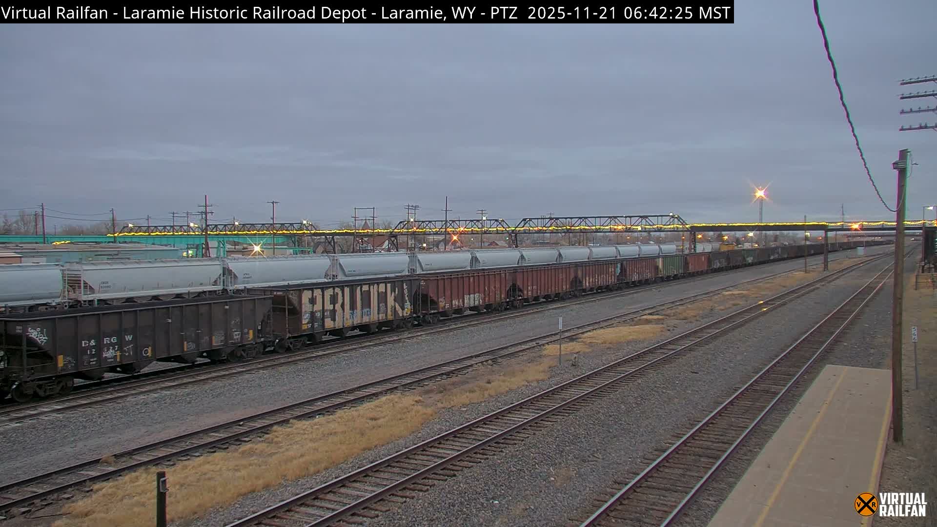 Laramie Historic Railroad Depot Live Cam - Laramie, Albany, Wyoming, USA 