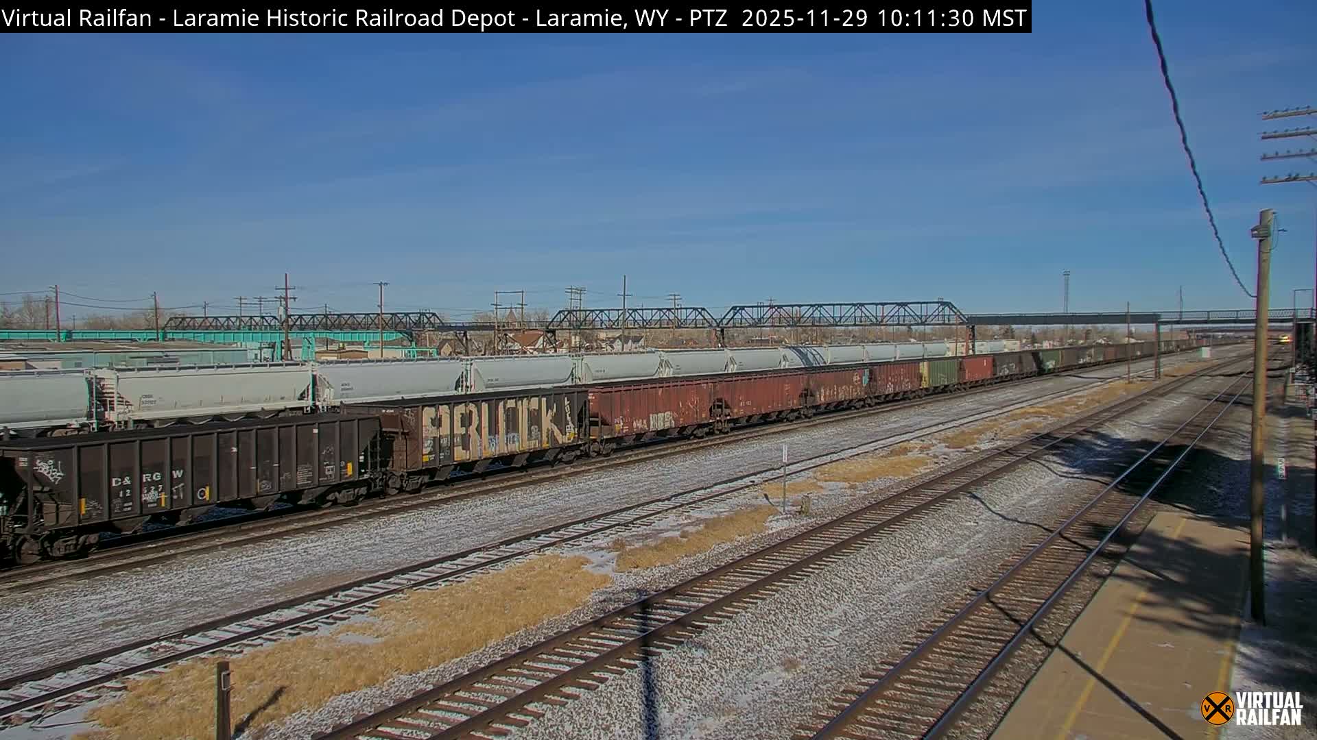 Laramie Historic Railroad Depot Live Cam - Laramie, Albany, Wyoming, USA 
