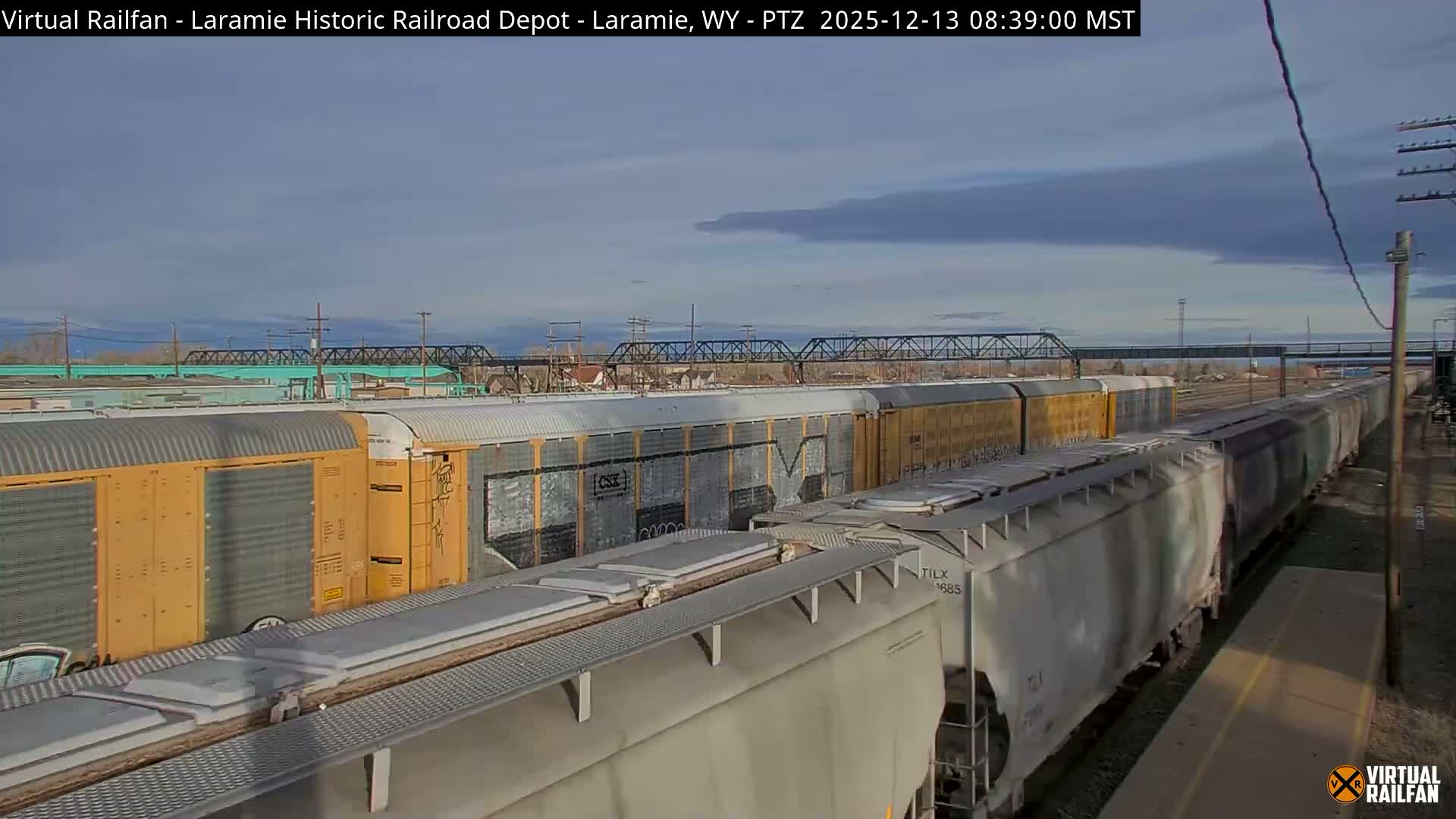 Laramie Historic Railroad Depot Live Cam - Laramie, Albany, Wyoming, USA 
