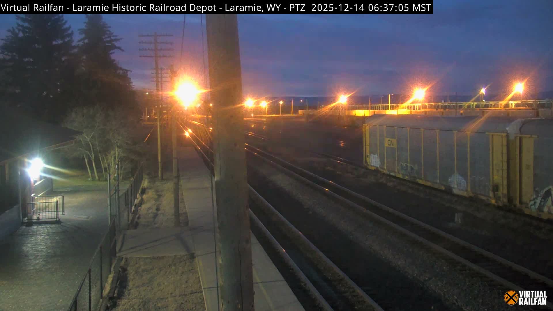 Laramie Historic Railroad Depot Live Cam - Laramie, Albany, Wyoming, USA 
