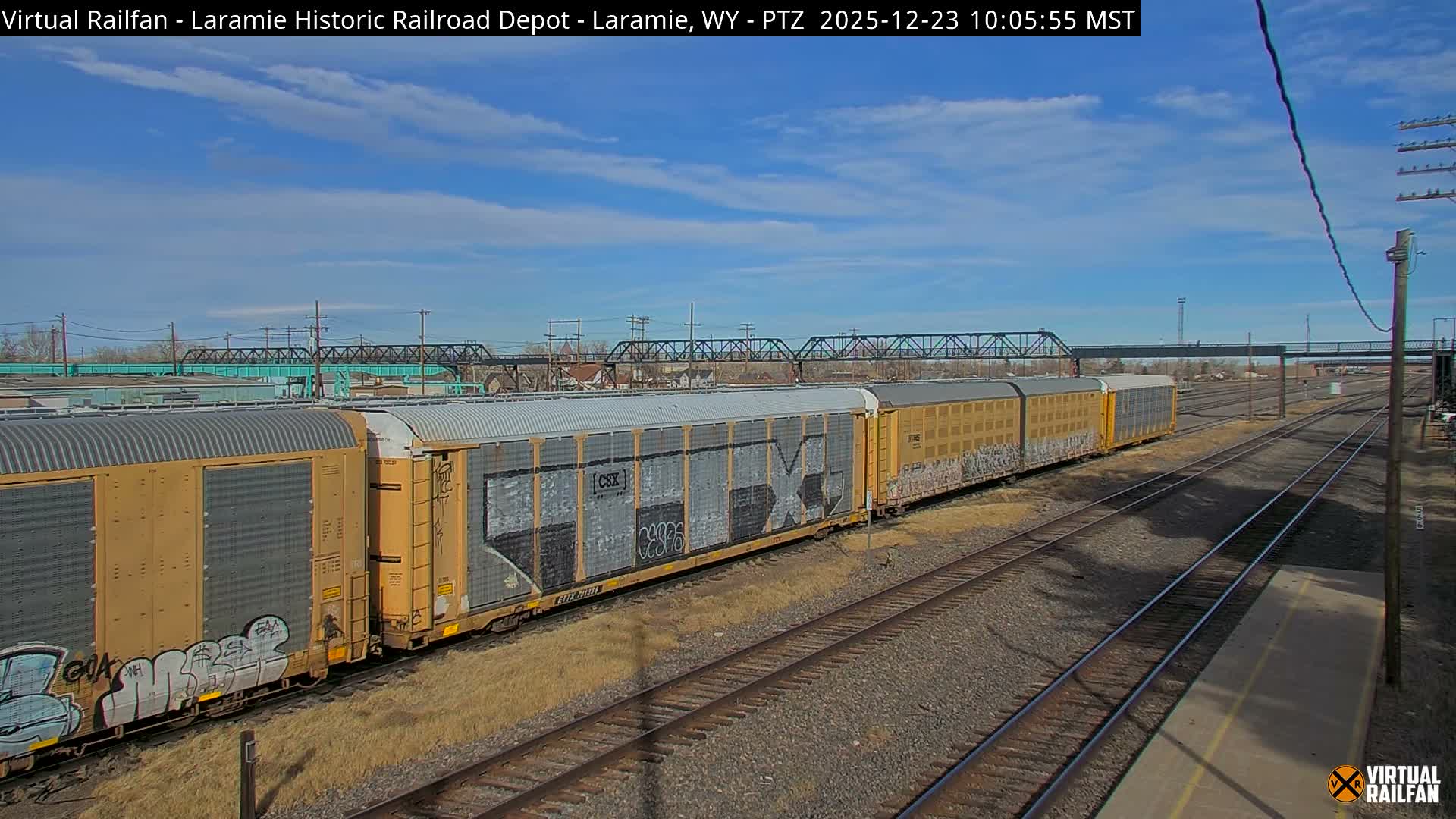Laramie Historic Railroad Depot Live Cam - Laramie, Albany, Wyoming, USA 