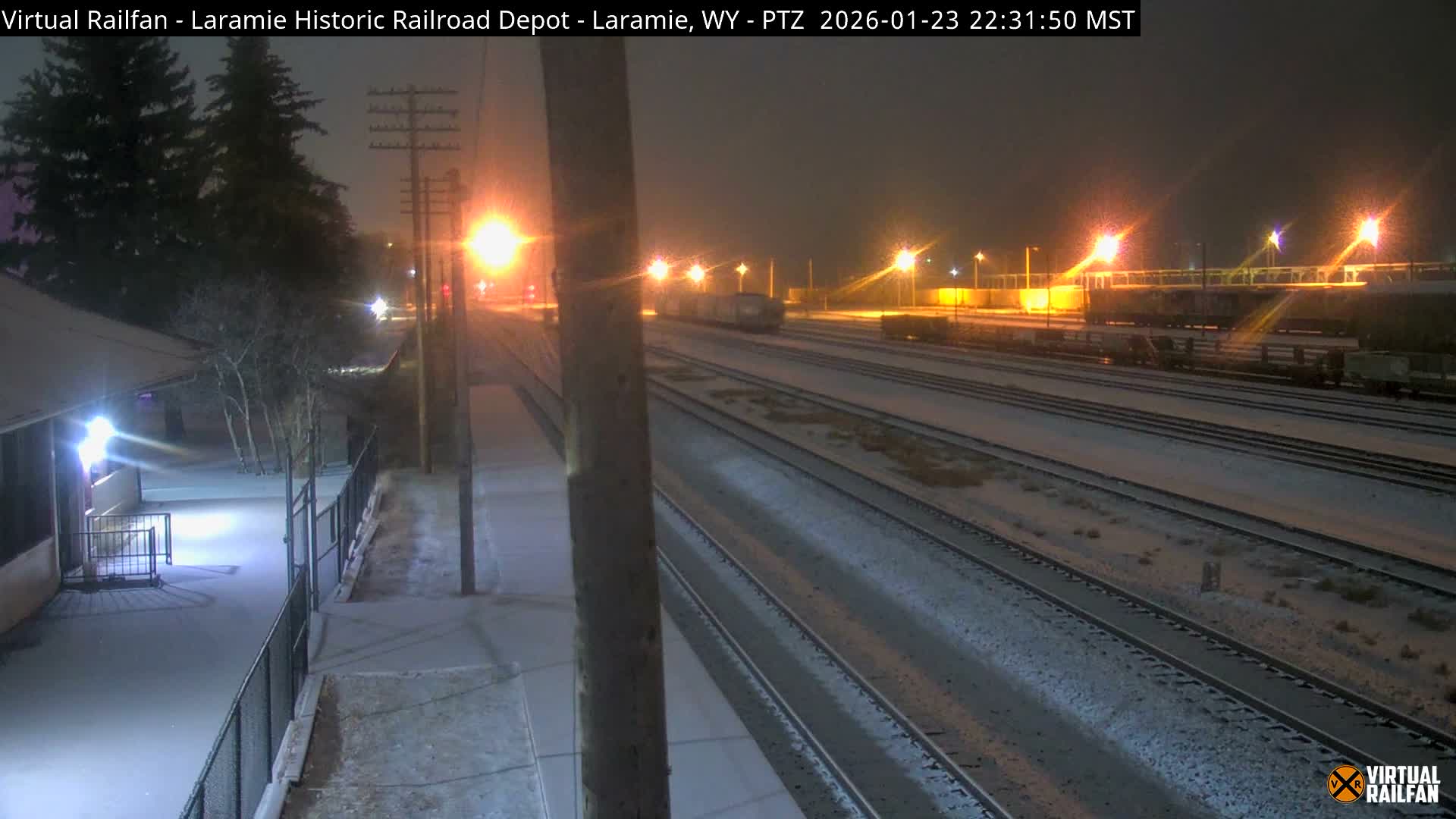 Laramie Historic Railroad Depot Live Cam - Laramie, Albany, Wyoming, USA 