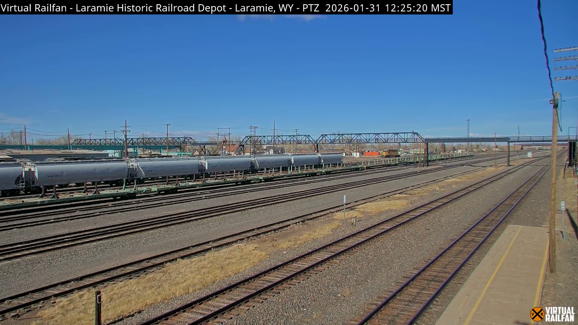 Laramie Historic Railroad Depot Live Cam - Laramie, Albany, Wyoming, USA 