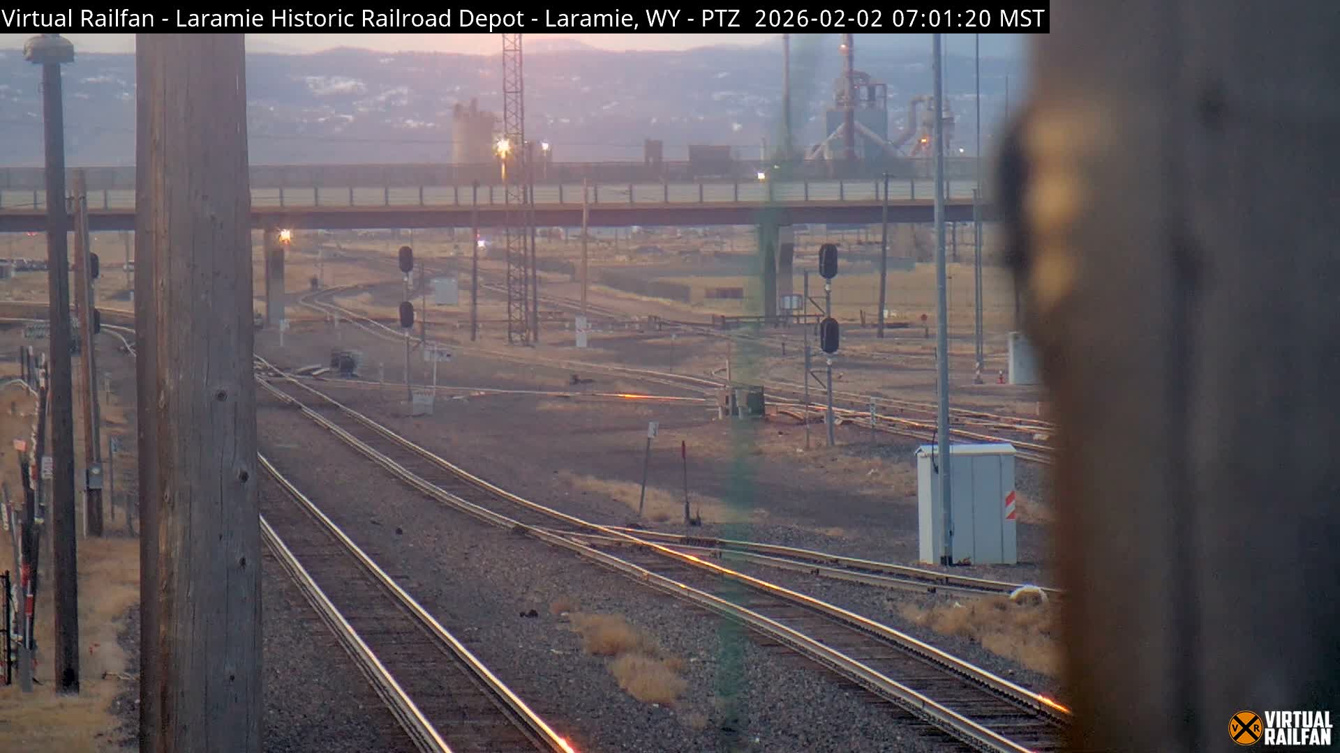 Laramie Historic Railroad Depot Live Cam - Laramie, Albany, Wyoming, USA 