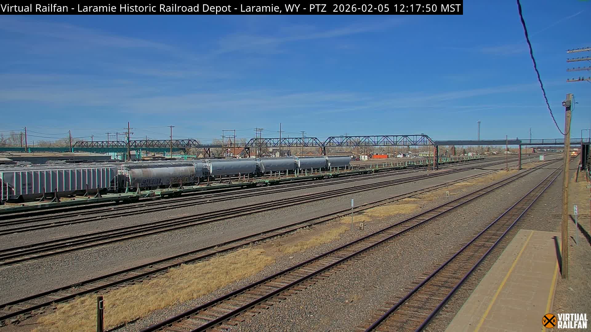 Laramie Historic Railroad Depot Live Cam - Laramie, Albany, Wyoming, USA 