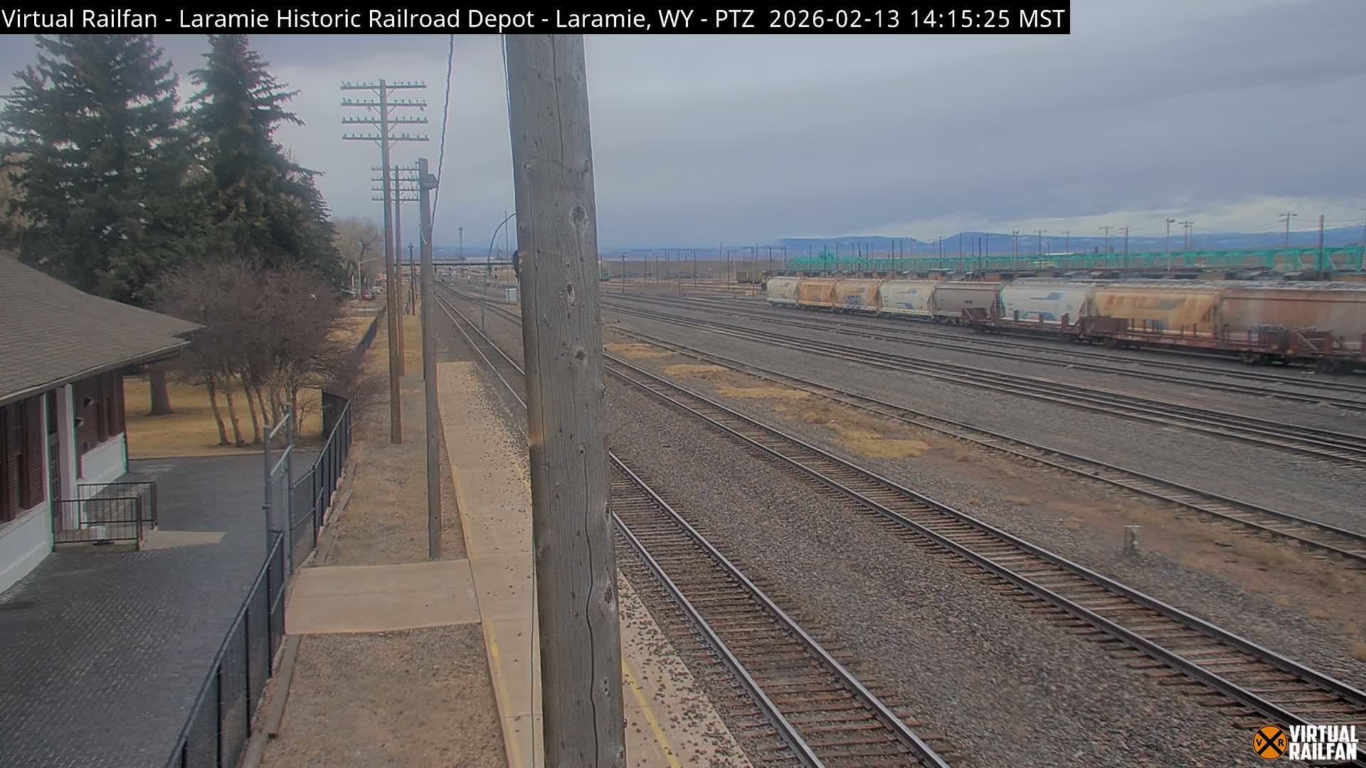 Laramie Historic Railroad Depot Live Cam - Laramie, Albany, Wyoming, USA 