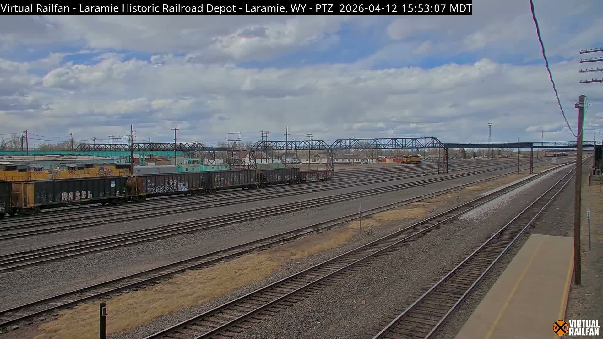 Laramie Historic Railroad Depot Live Cam - Laramie, Albany, Wyoming, USA 