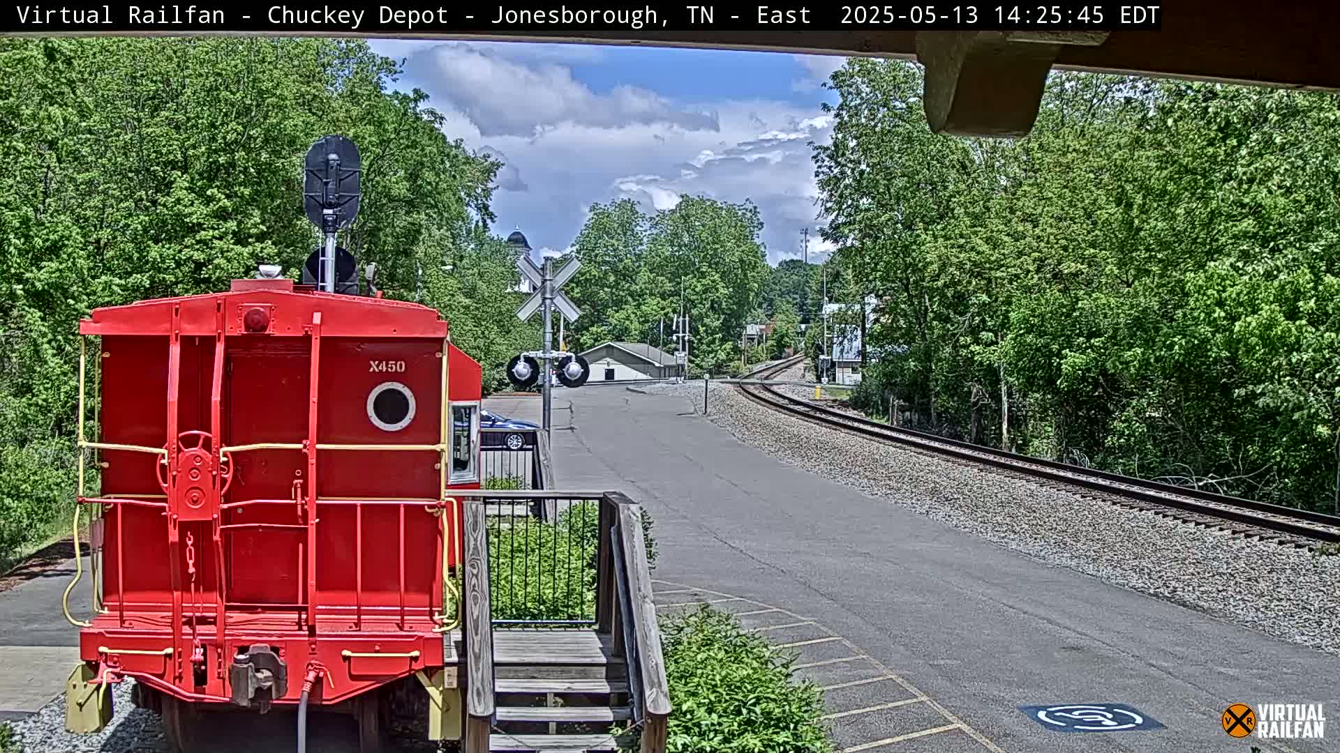 Russellville Railroad Crossing Junction Live Cam - Russellville, Pope, Arkansas, USA 