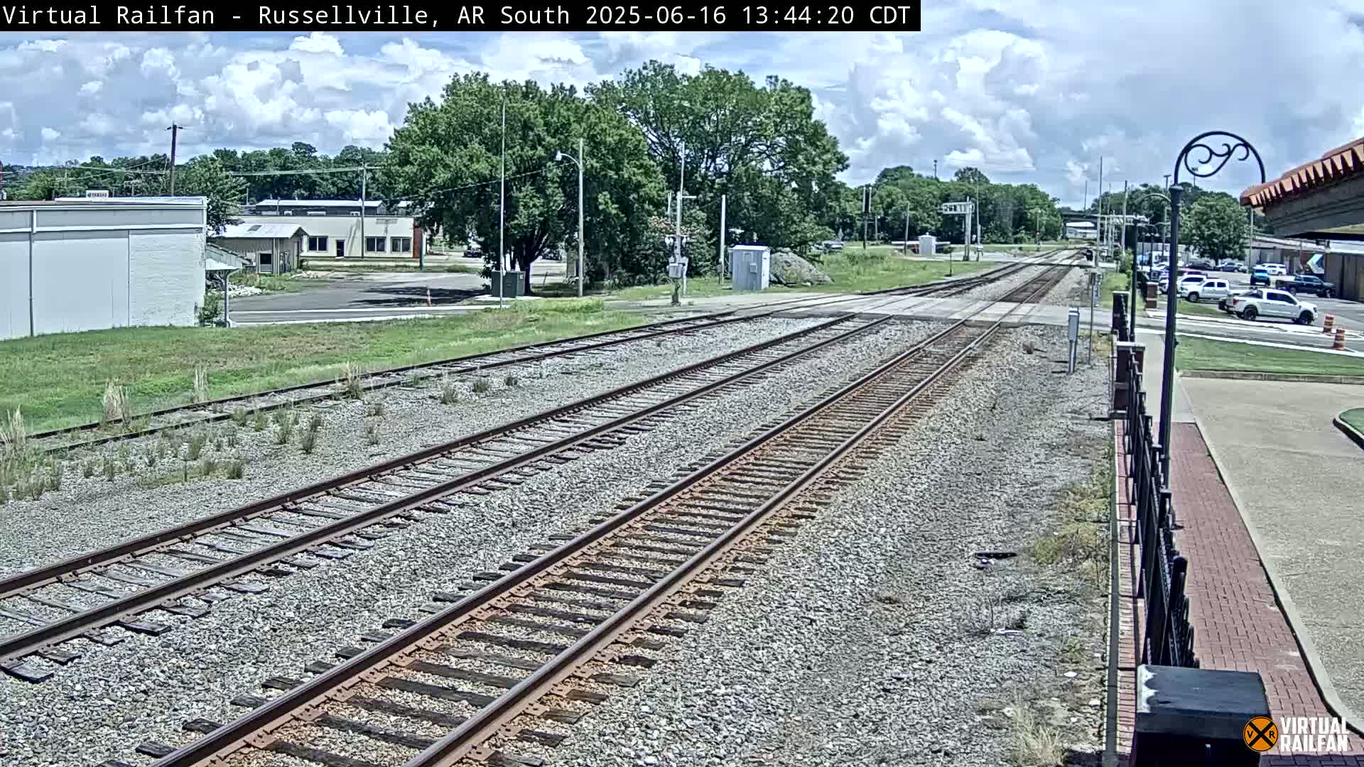 Russellville Railroad Crossing Junction Live Cam - Russellville, Pope, Arkansas, USA 