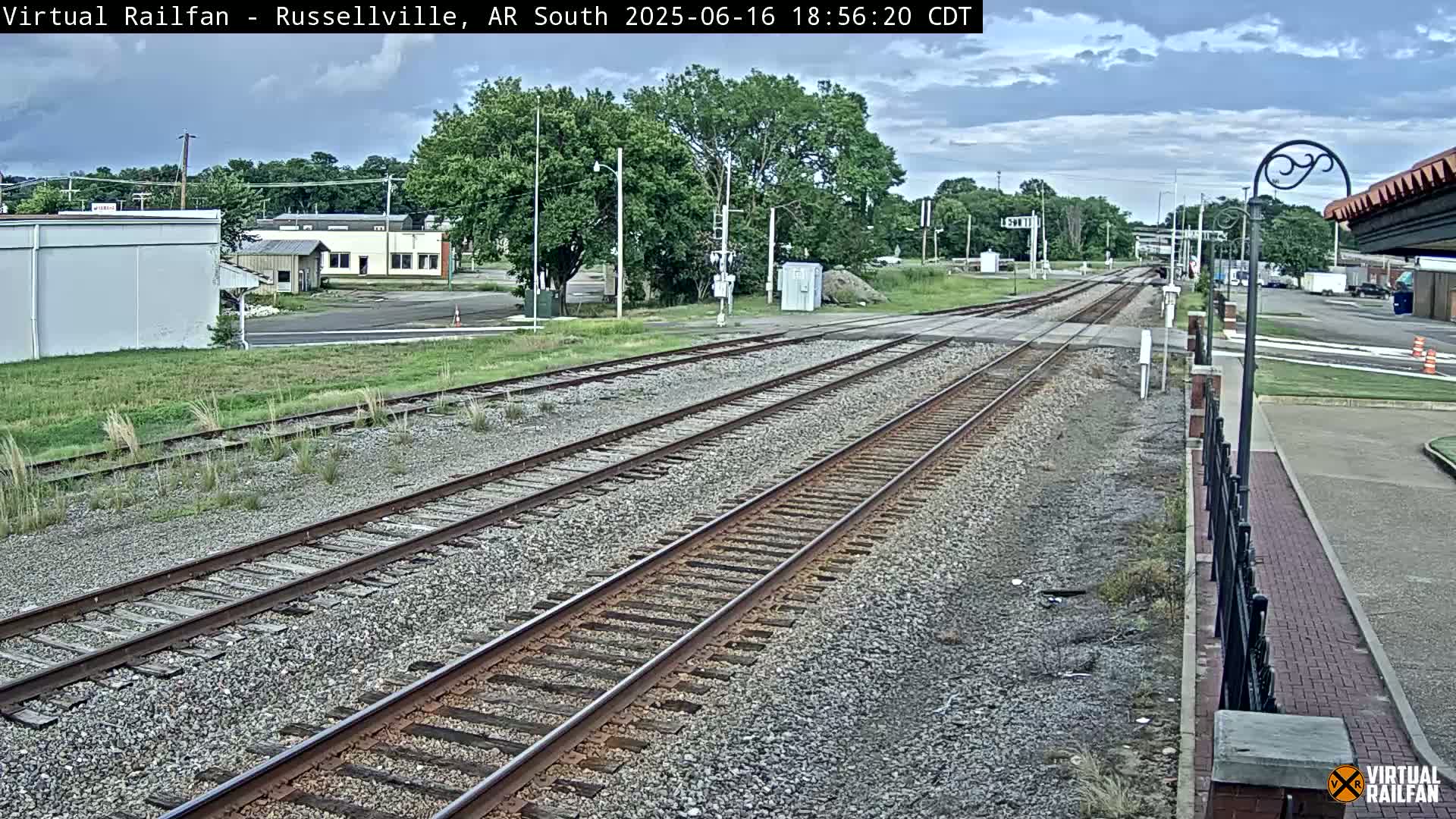 Russellville Railroad Crossing Junction Live Cam - Russellville, Pope, Arkansas, USA 
