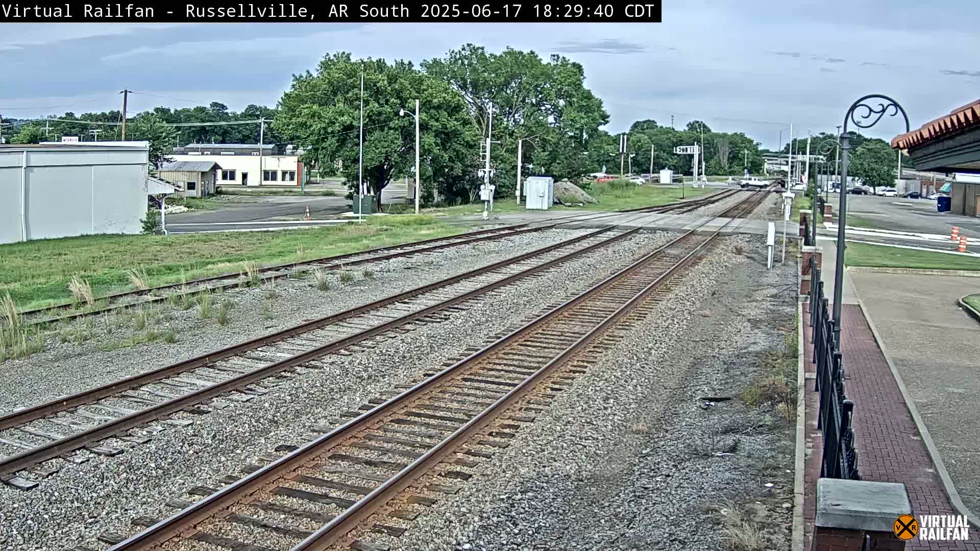 Russellville Railroad Crossing Junction Live Cam - Russellville, Pope, Arkansas, USA 
