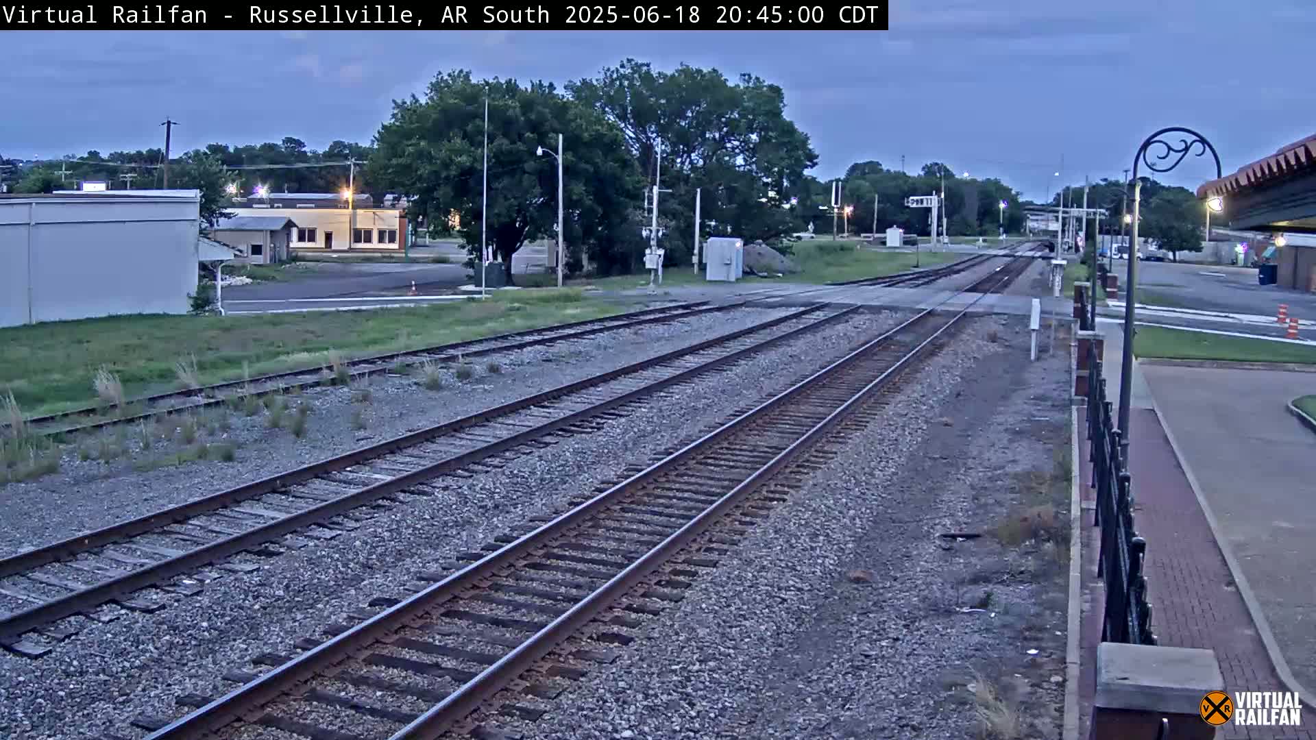 Russellville Railroad Crossing Junction Live Cam - Russellville, Pope, Arkansas, USA 