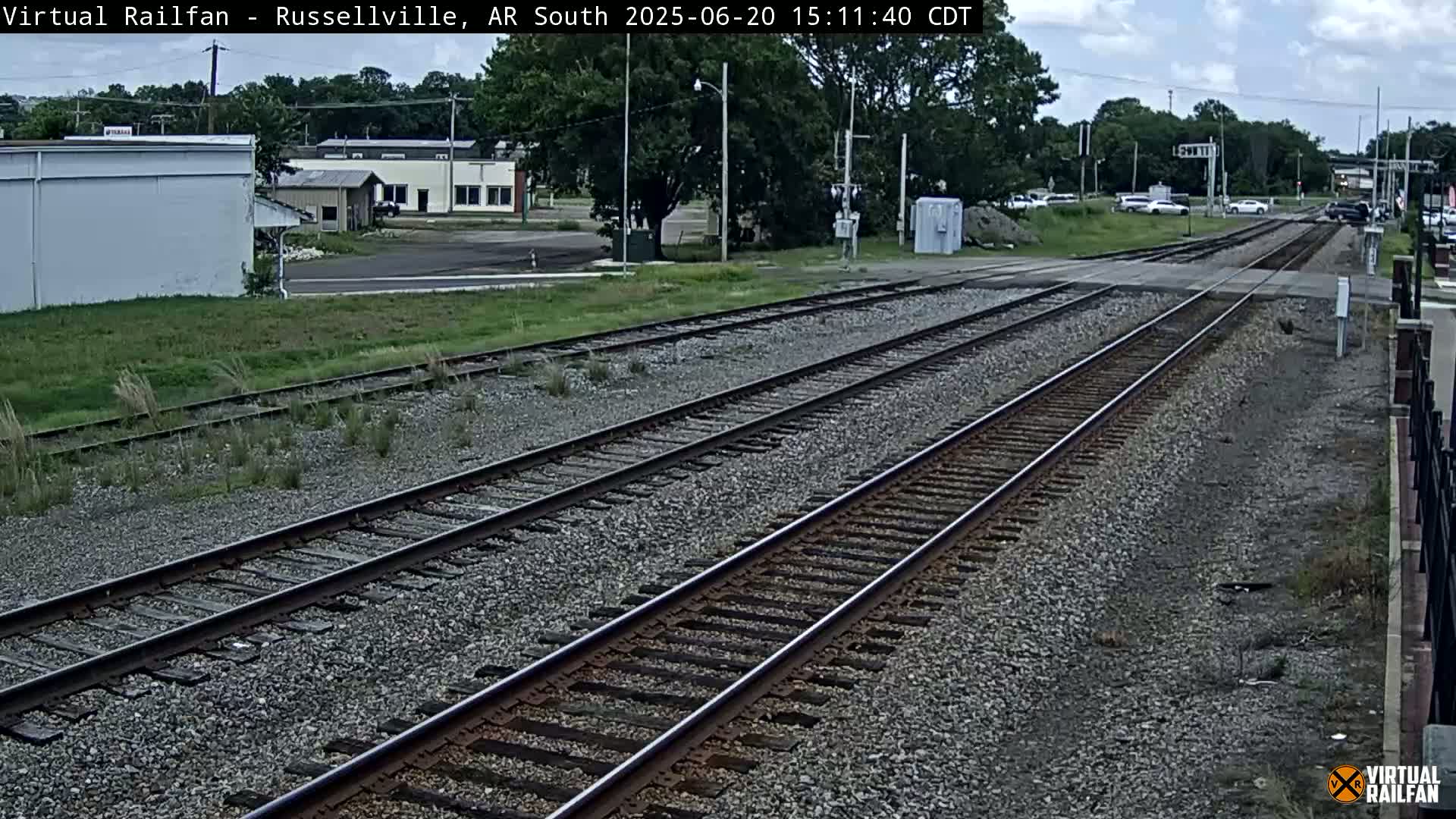 Russellville Railroad Crossing Junction Live Cam - Russellville, Pope, Arkansas, USA 