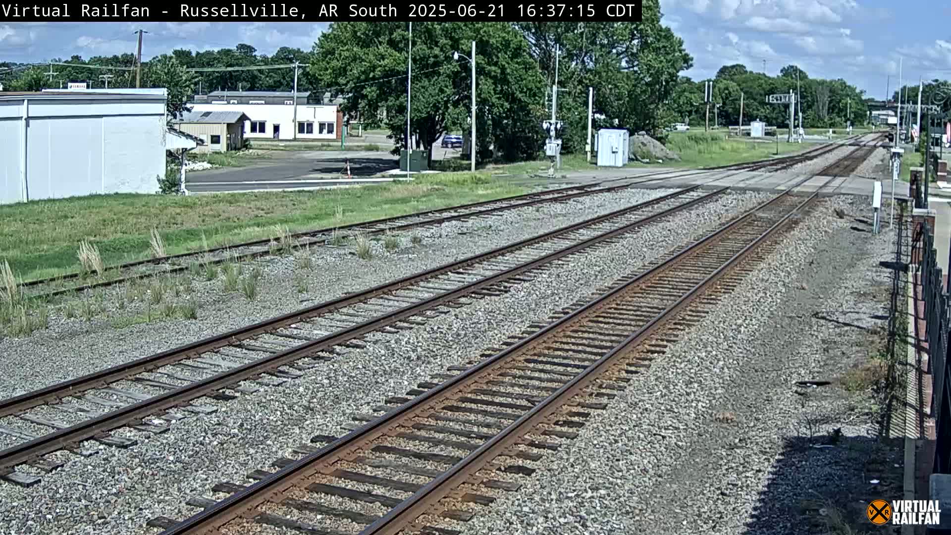 Russellville Railroad Crossing Junction Live Cam - Russellville, Pope, Arkansas, USA 