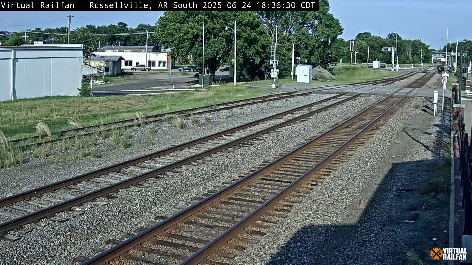 Russellville Railroad Crossing Junction Live Cam - Russellville, Pope, Arkansas, USA 