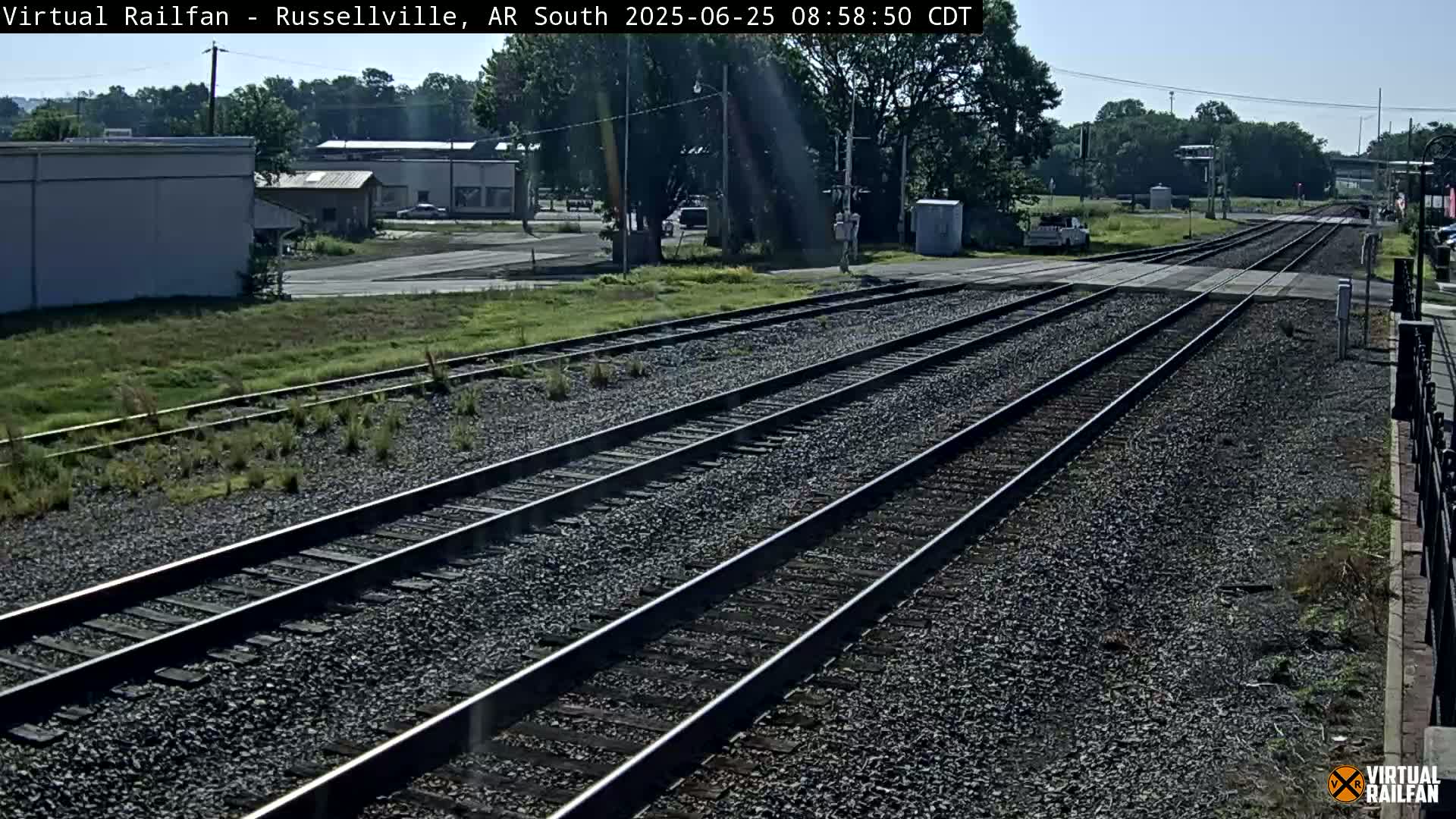 Russellville Railroad Crossing Junction Live Cam - Russellville, Pope, Arkansas, USA 