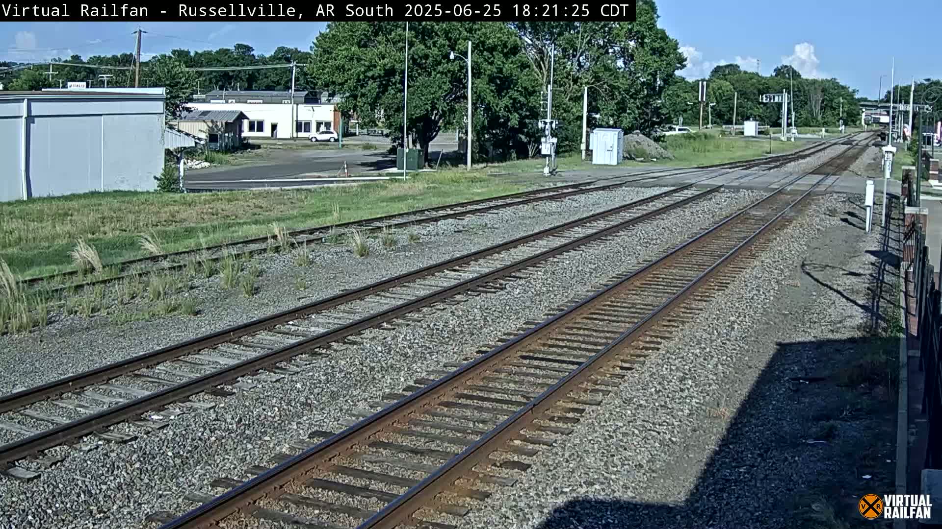 Russellville Railroad Crossing Junction Live Cam - Russellville, Pope, Arkansas, USA 