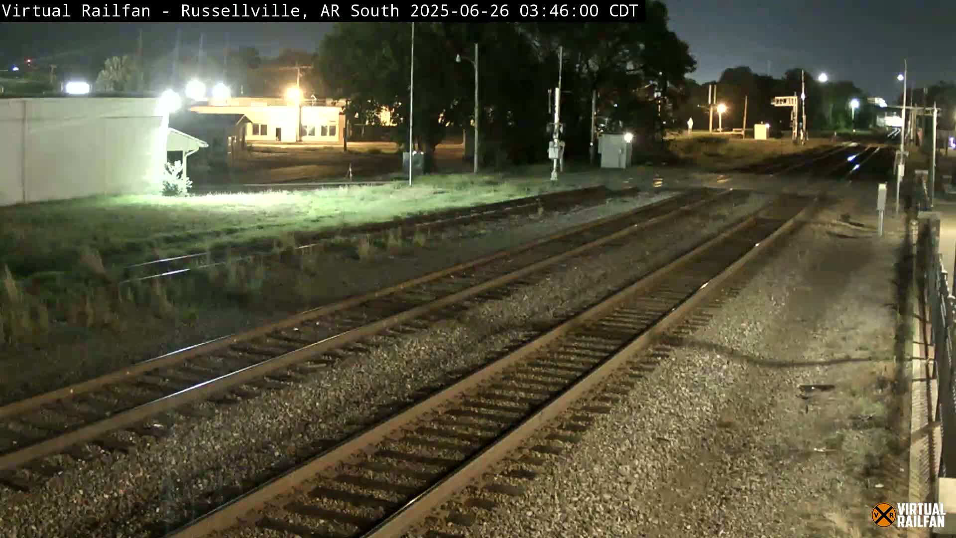 Russellville Railroad Crossing Junction Live Cam - Russellville, Pope, Arkansas, USA 