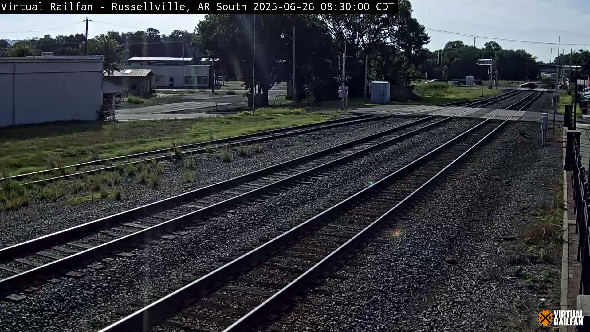 Russellville Railroad Crossing Junction Live Cam - Russellville, Pope, Arkansas, USA 