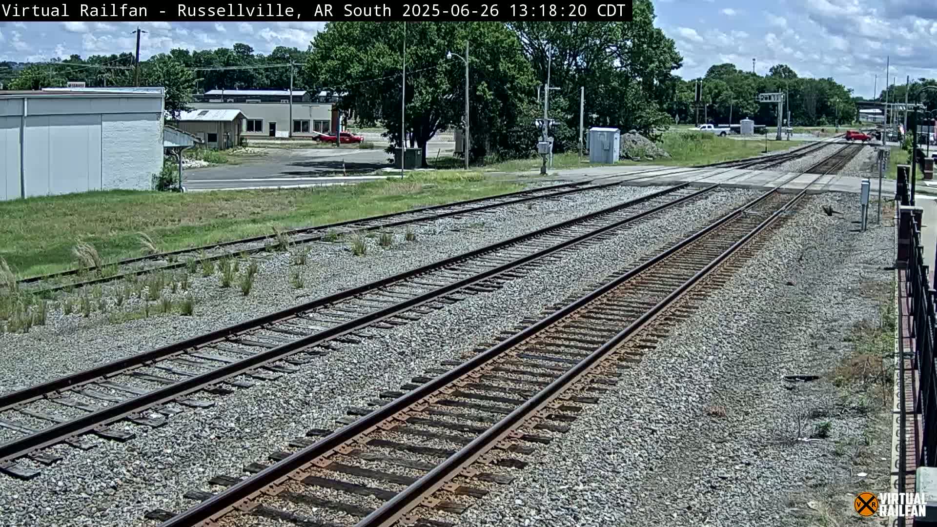 Russellville Railroad Crossing Junction Live Cam - Russellville, Pope, Arkansas, USA 