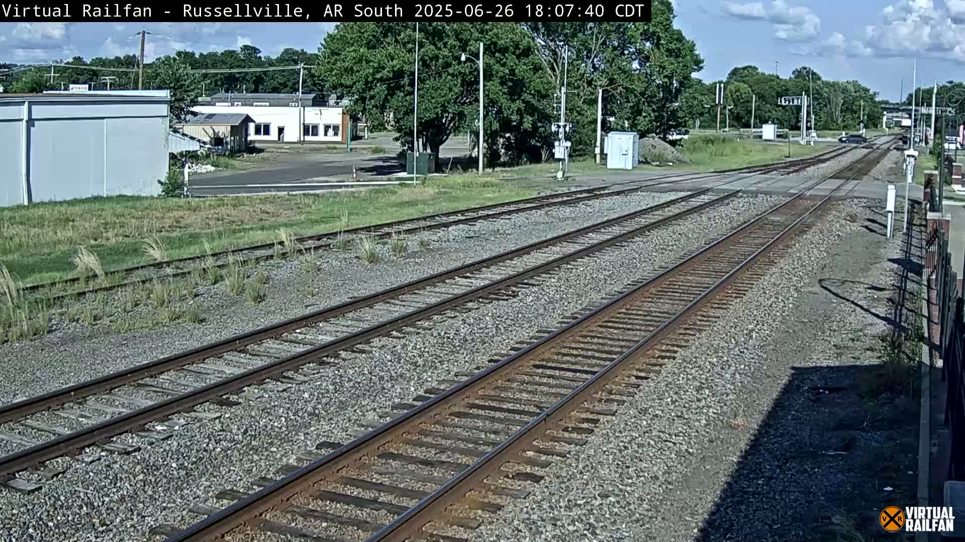 Russellville Railroad Crossing Junction Live Cam - Russellville, Pope, Arkansas, USA 