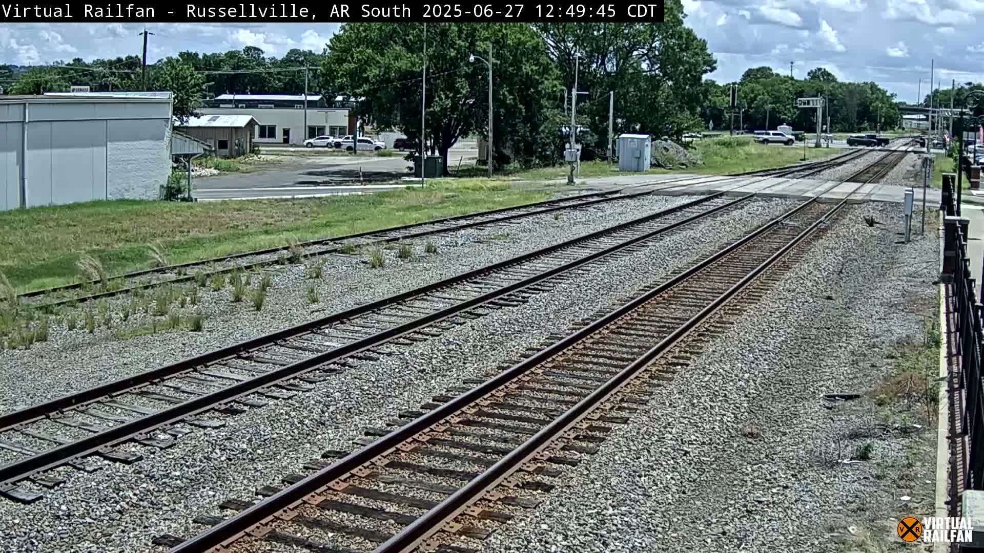 Russellville Railroad Crossing Junction Live Cam - Russellville, Pope, Arkansas, USA 