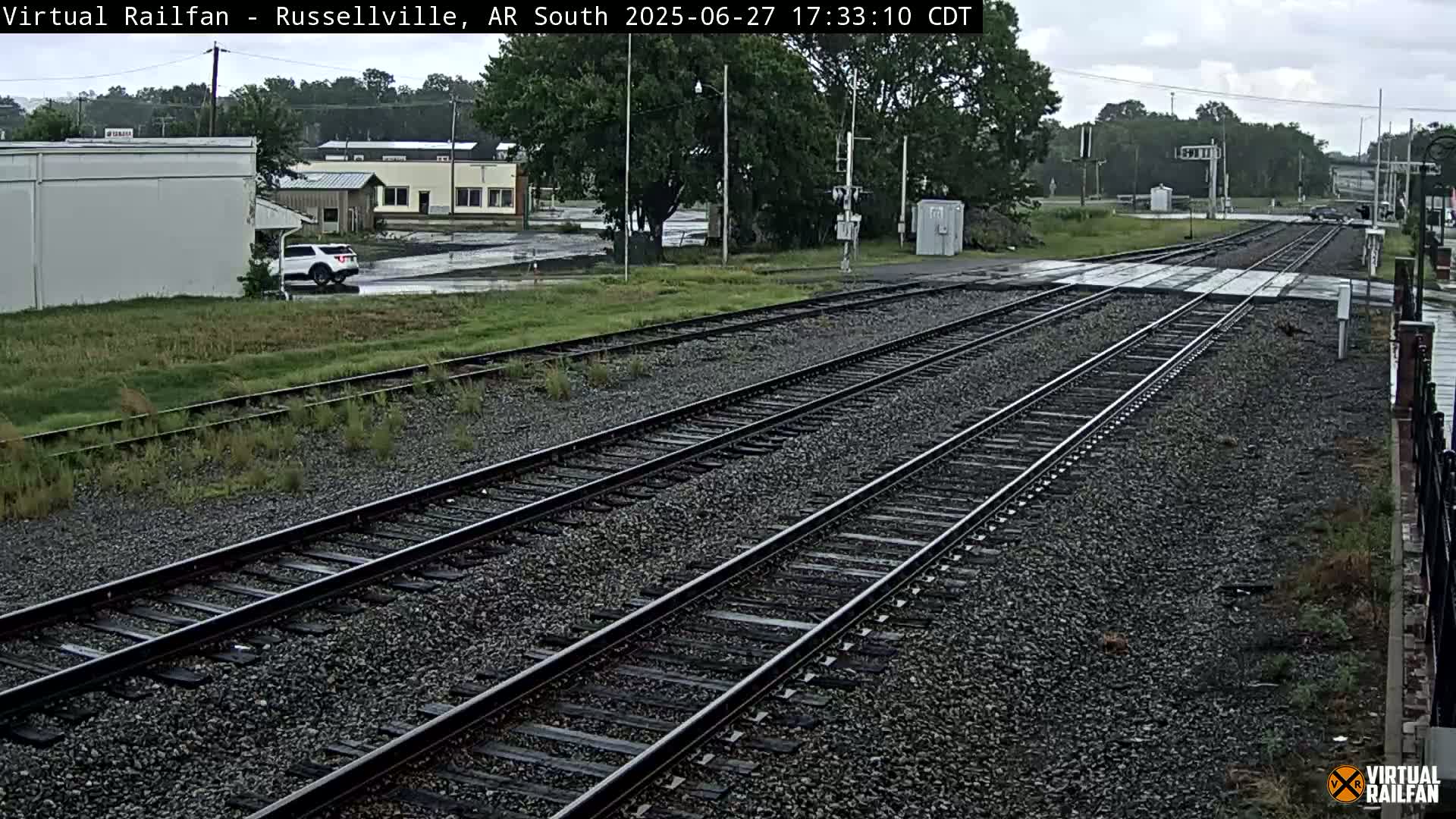 Russellville Railroad Crossing Junction Live Cam - Russellville, Pope, Arkansas, USA 