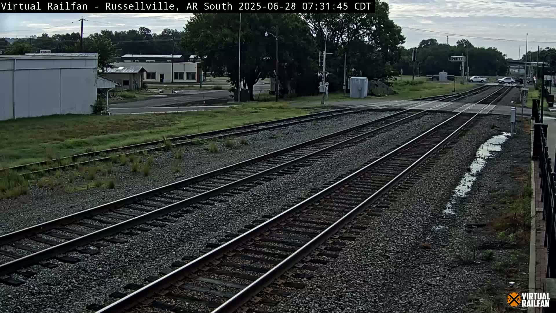 Russellville Railroad Crossing Junction Live Cam - Russellville, Pope, Arkansas, USA 