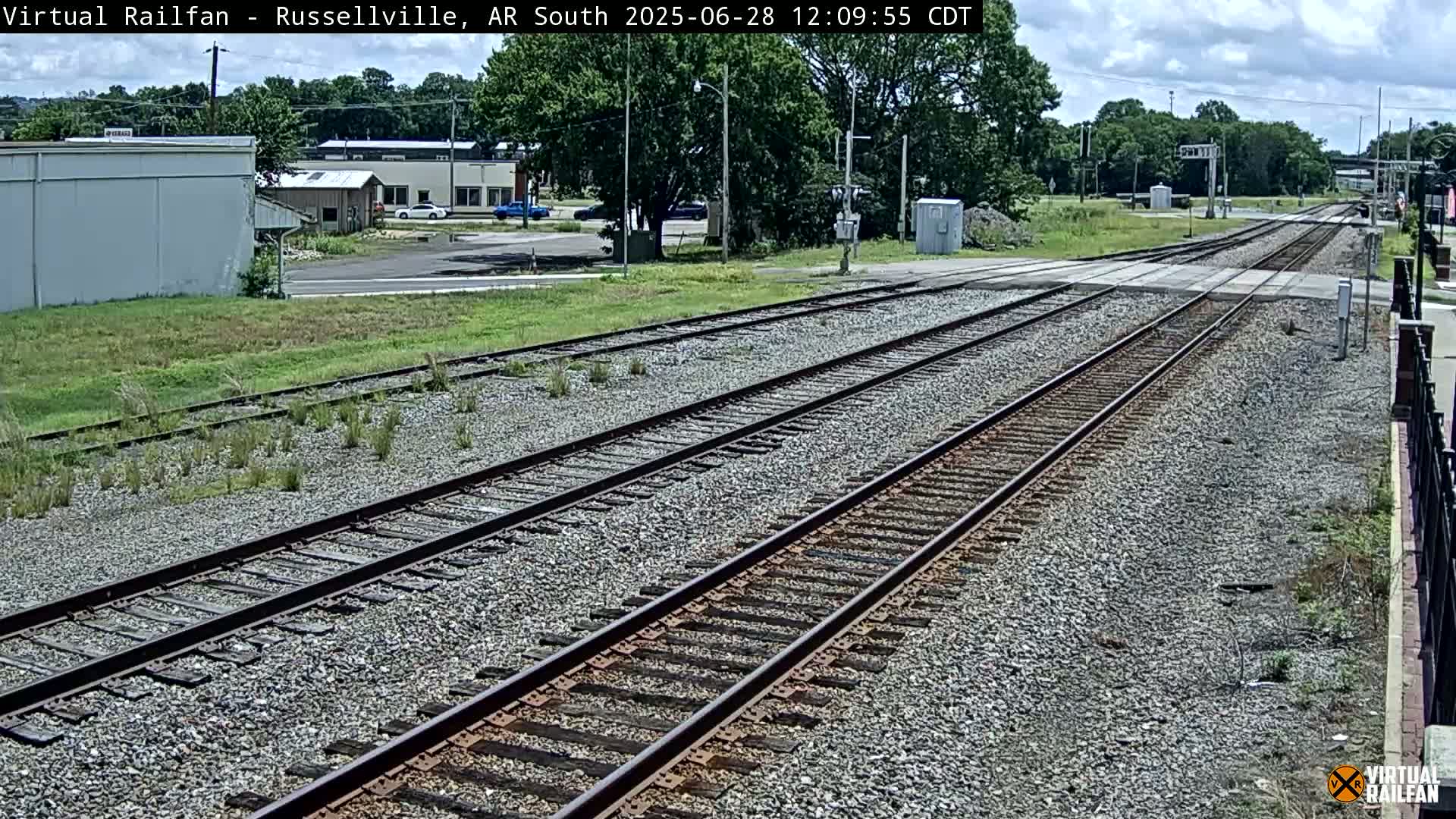 Russellville Railroad Crossing Junction Live Cam - Russellville, Pope, Arkansas, USA 