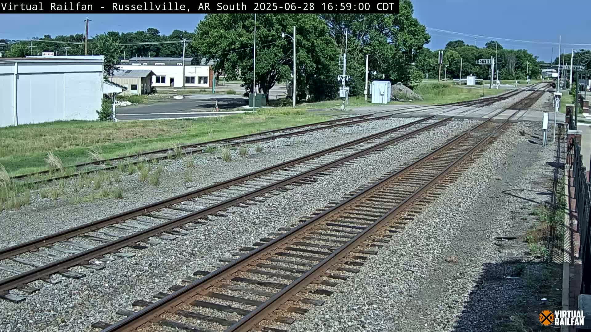 Russellville Railroad Crossing Junction Live Cam - Russellville, Pope, Arkansas, USA 