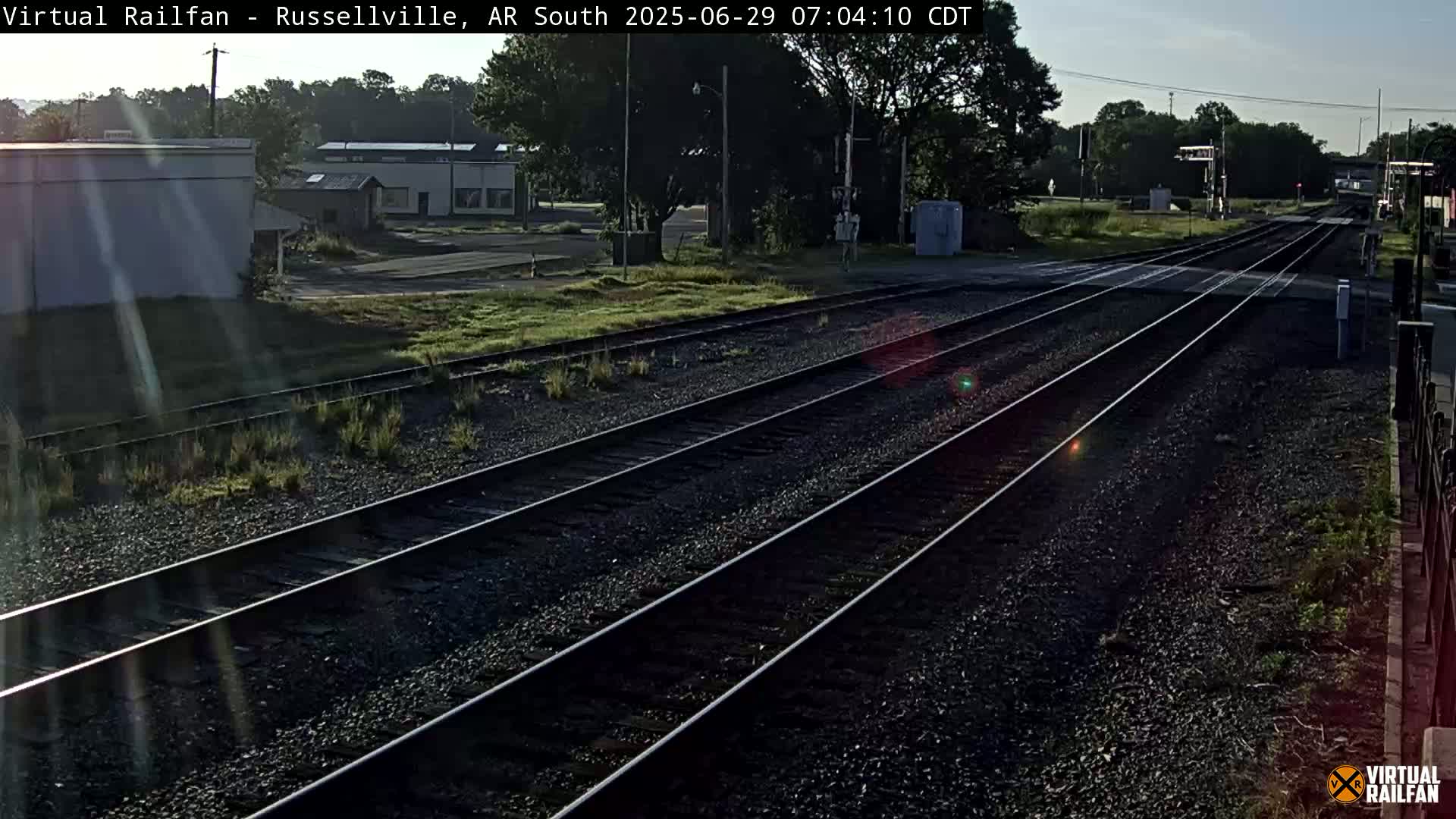 Russellville Railroad Crossing Junction Live Cam - Russellville, Pope, Arkansas, USA 