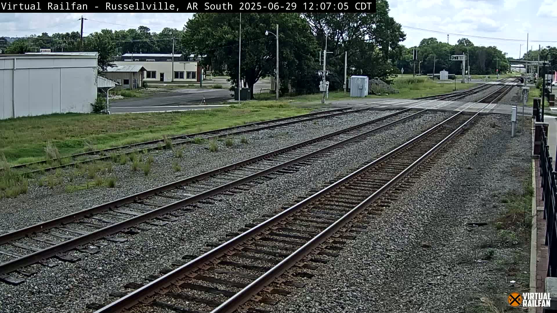 Russellville Railroad Crossing Junction Live Cam - Russellville, Pope, Arkansas, USA 