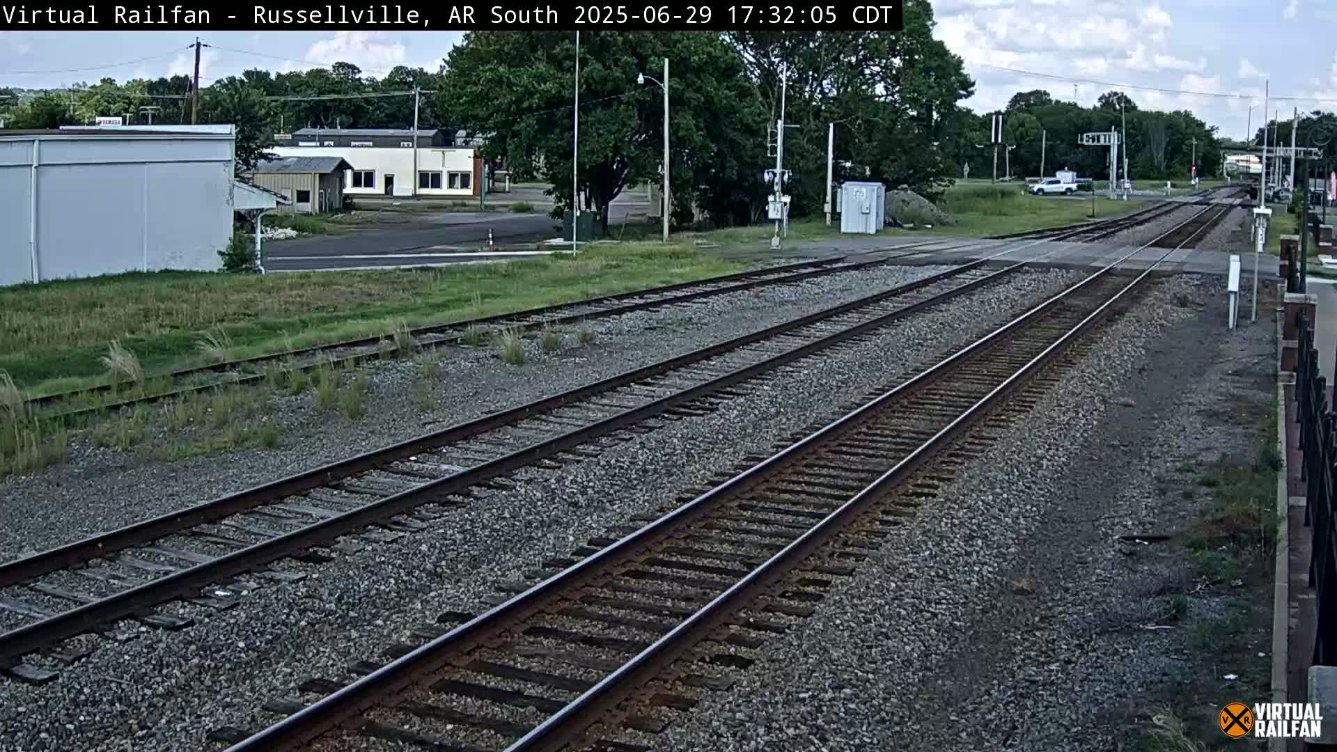 Russellville Railroad Crossing Junction Live Cam - Russellville, Pope, Arkansas, USA 
