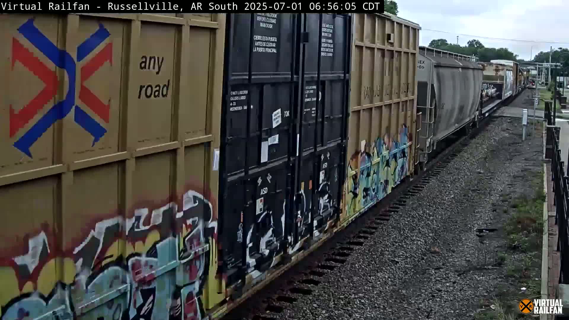 Russellville Railroad Crossing Junction Live Cam - Russellville, Pope, Arkansas, USA 