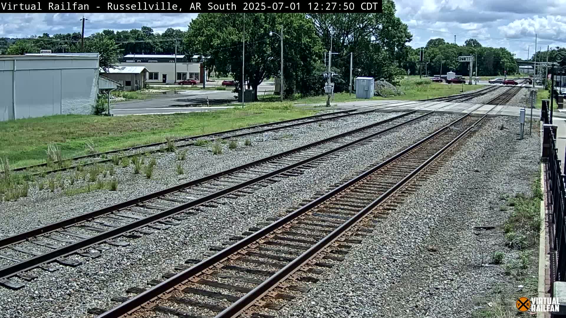 Russellville Railroad Crossing Junction Live Cam - Russellville, Pope, Arkansas, USA 