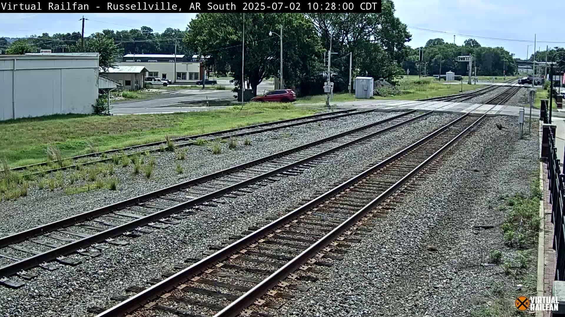 Russellville Railroad Crossing Junction Live Cam - Russellville, Pope, Arkansas, USA 