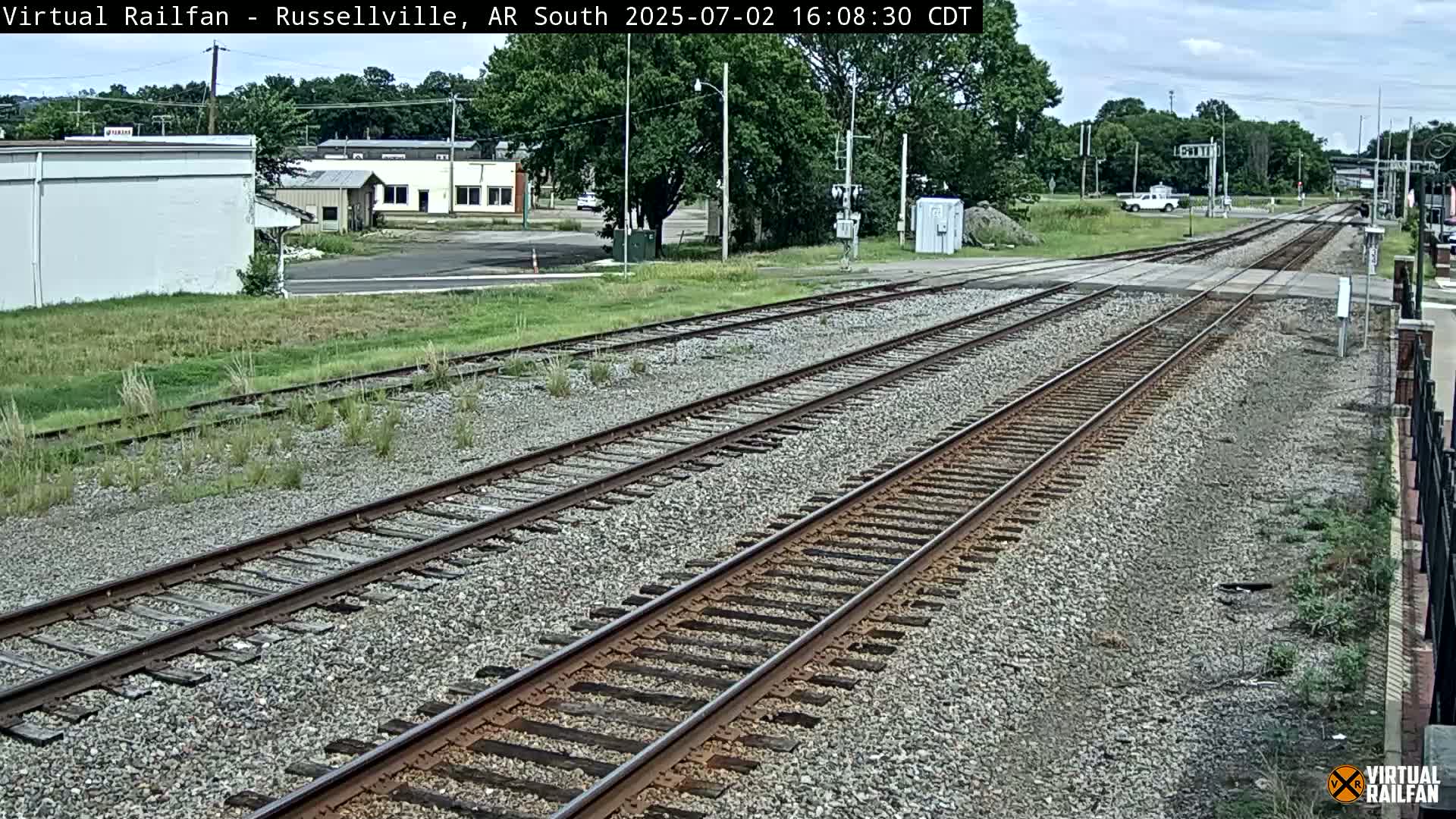 Russellville Railroad Crossing Junction Live Cam - Russellville, Pope, Arkansas, USA 