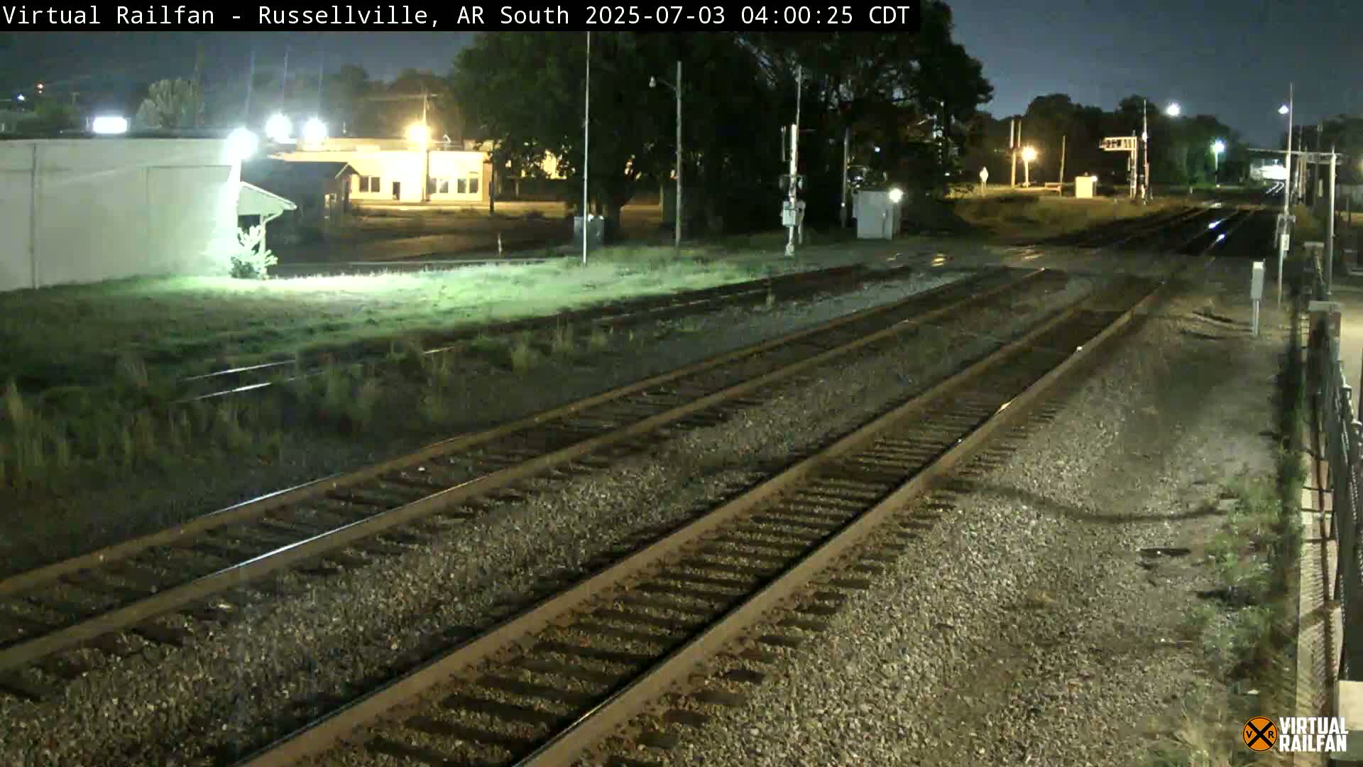 Russellville Railroad Crossing Junction Live Cam - Russellville, Pope, Arkansas, USA 