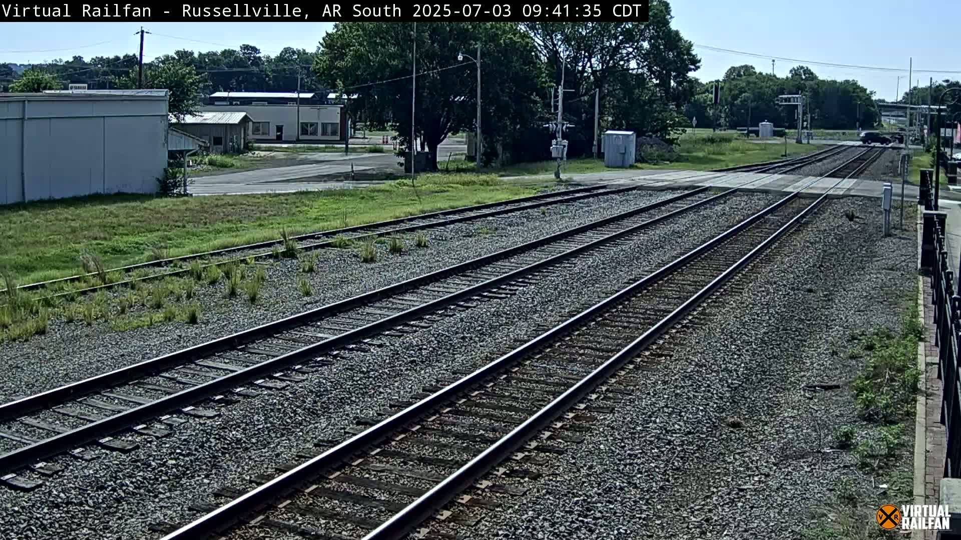 Russellville Railroad Crossing Junction Live Cam - Russellville, Pope, Arkansas, USA 
