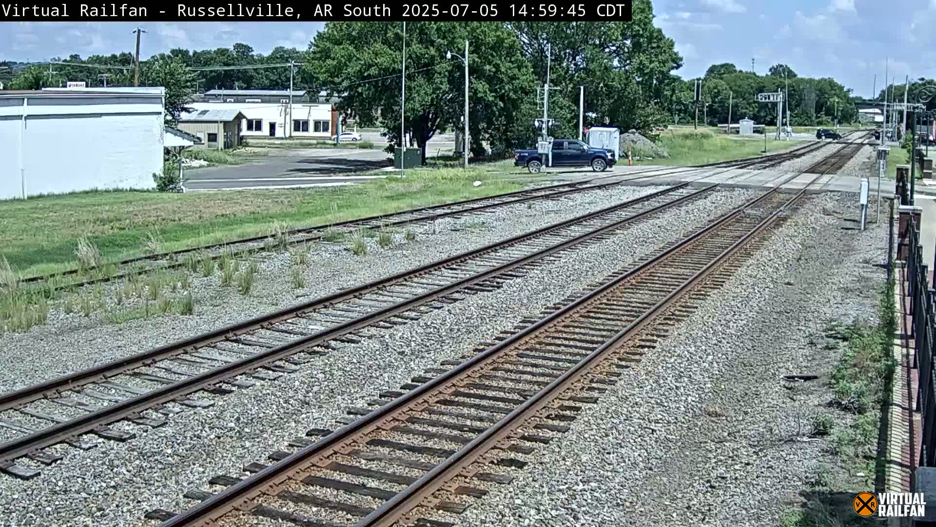 Russellville Railroad Crossing Junction Live Cam - Russellville, Pope, Arkansas, USA 