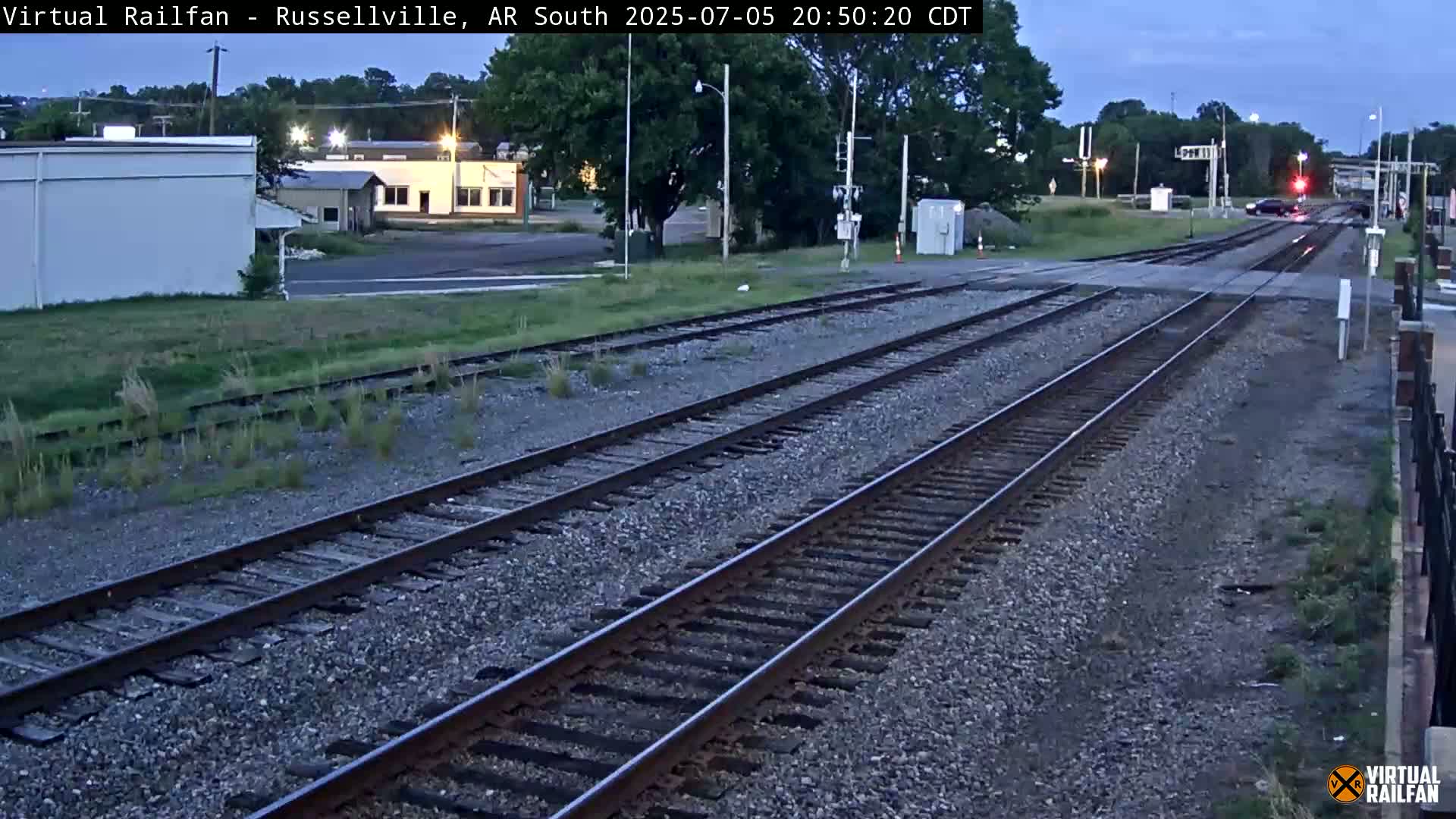 Russellville Railroad Crossing Junction Live Cam - Russellville, Pope, Arkansas, USA 