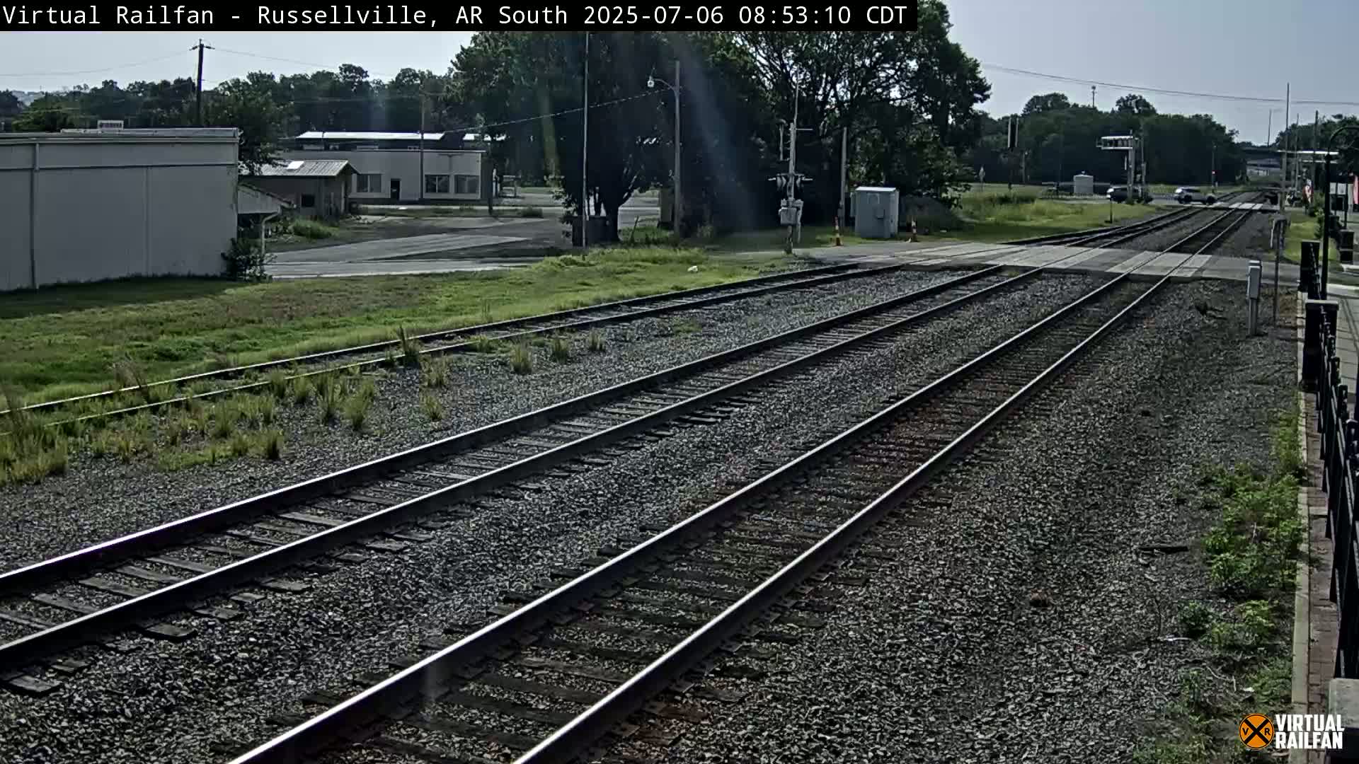 Russellville Railroad Crossing Junction Live Cam - Russellville, Pope, Arkansas, USA 